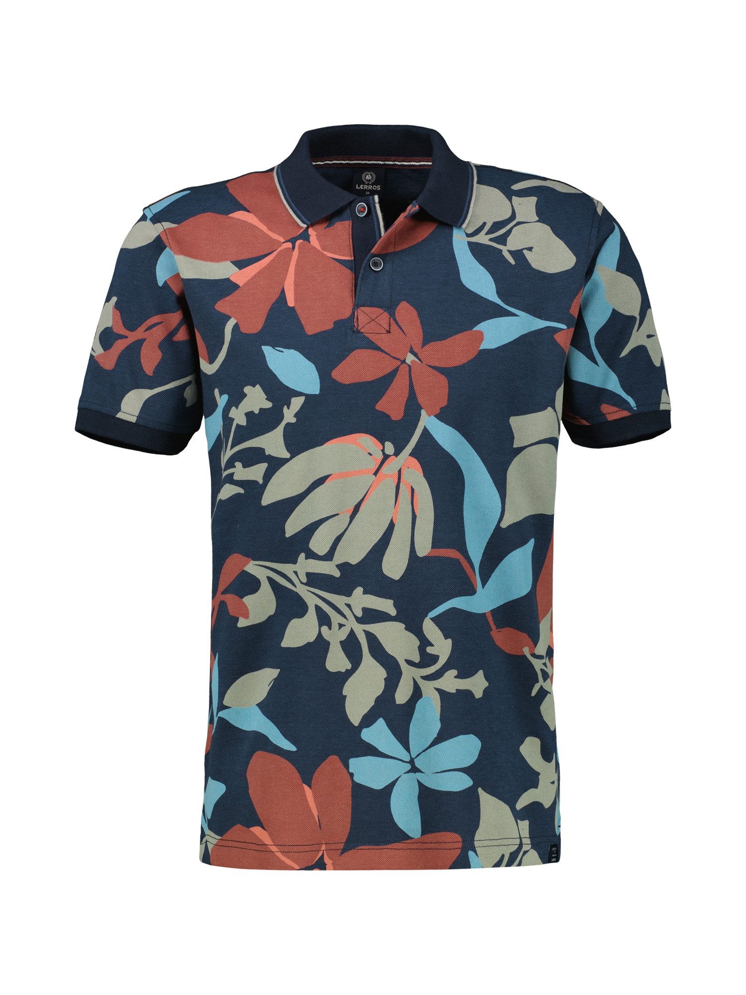 Lerros Poloshirt LERROS poloshirt, zomers-bloemig gemusterd