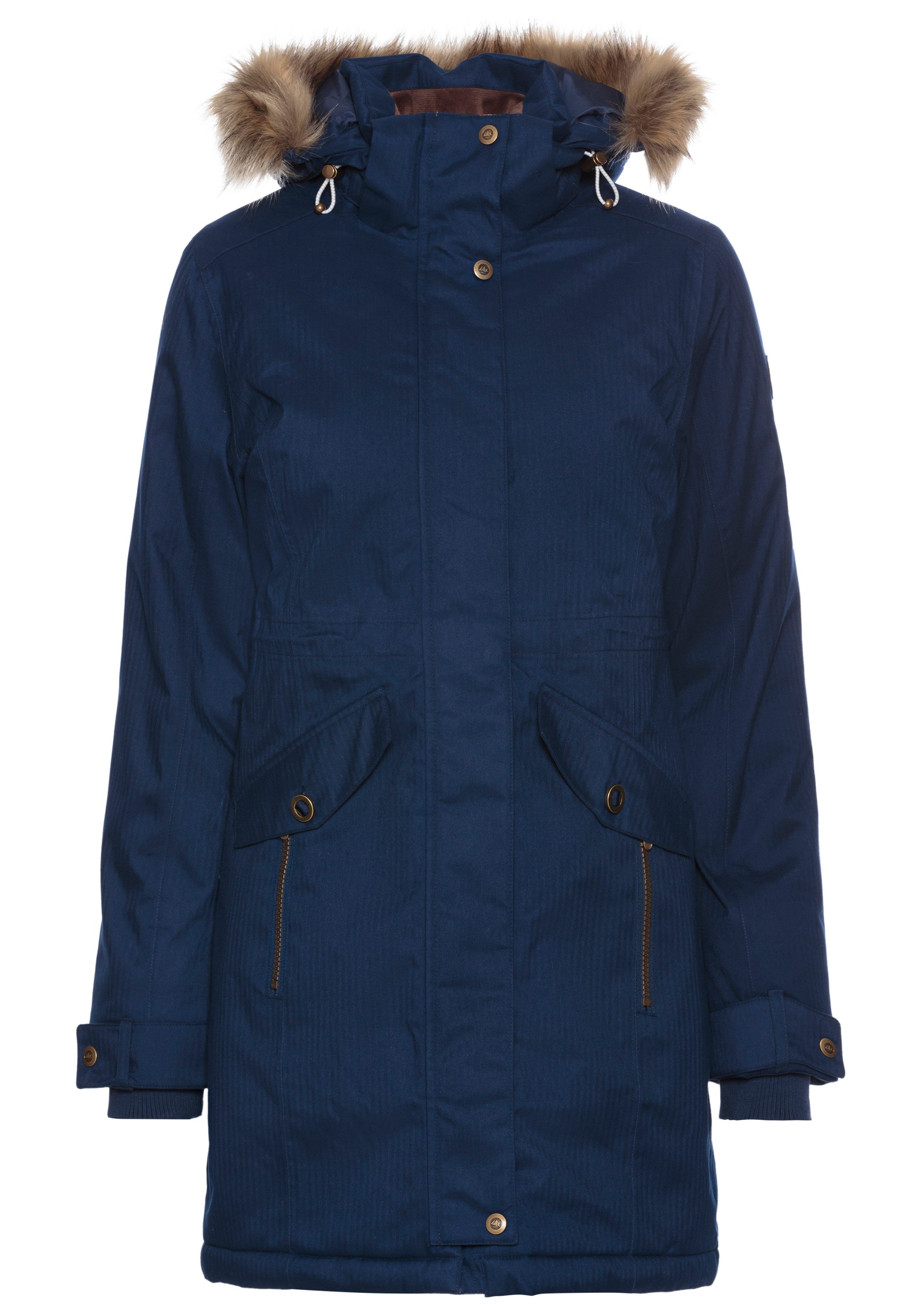 Polarino Functionele parka Ademend, winddicht en waterdicht. Warm gewatteerd.