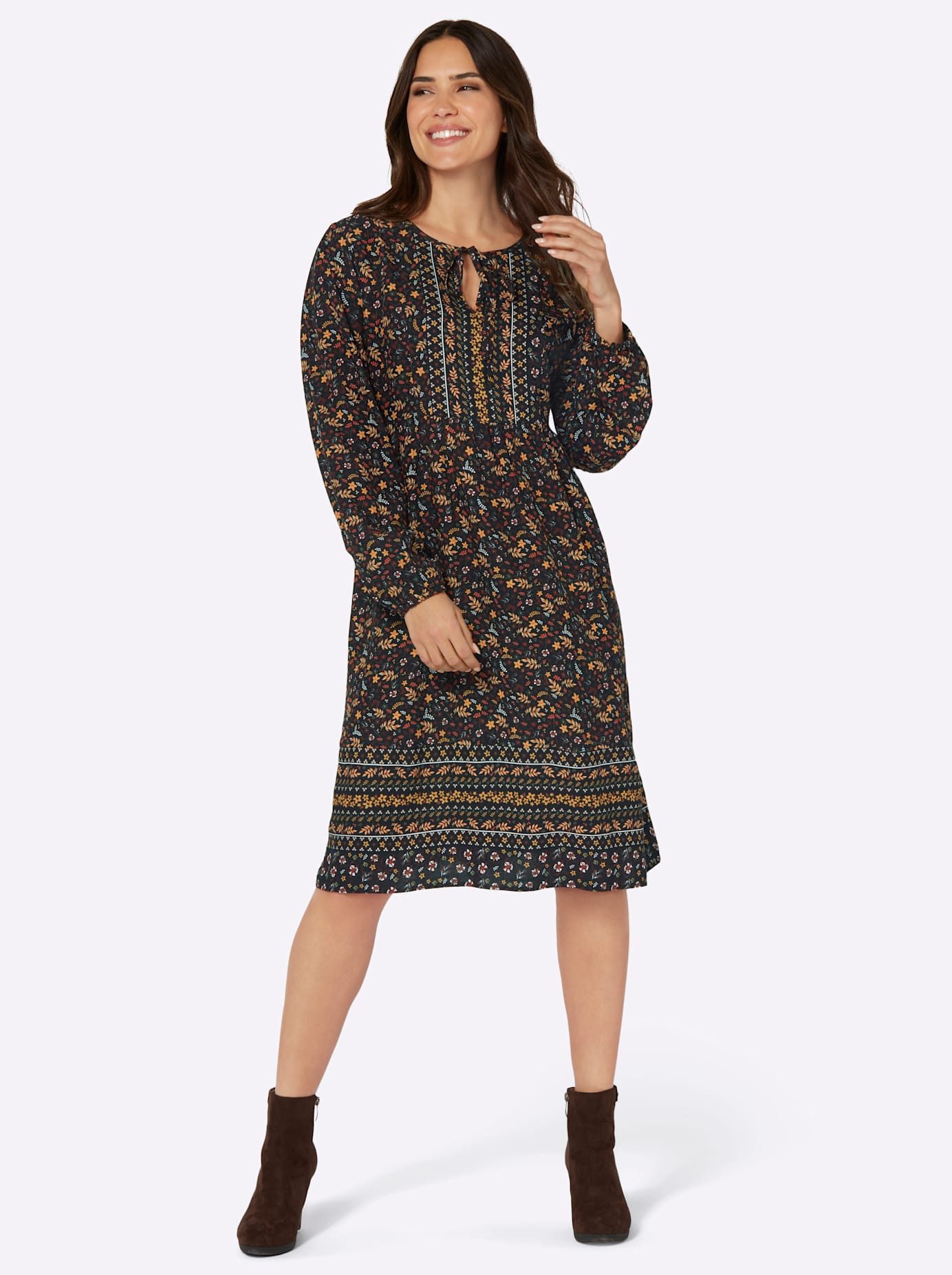 Classic Basics Gedessineerde jurk