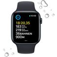 apple watch se modell 2022 gps 44mm zwart