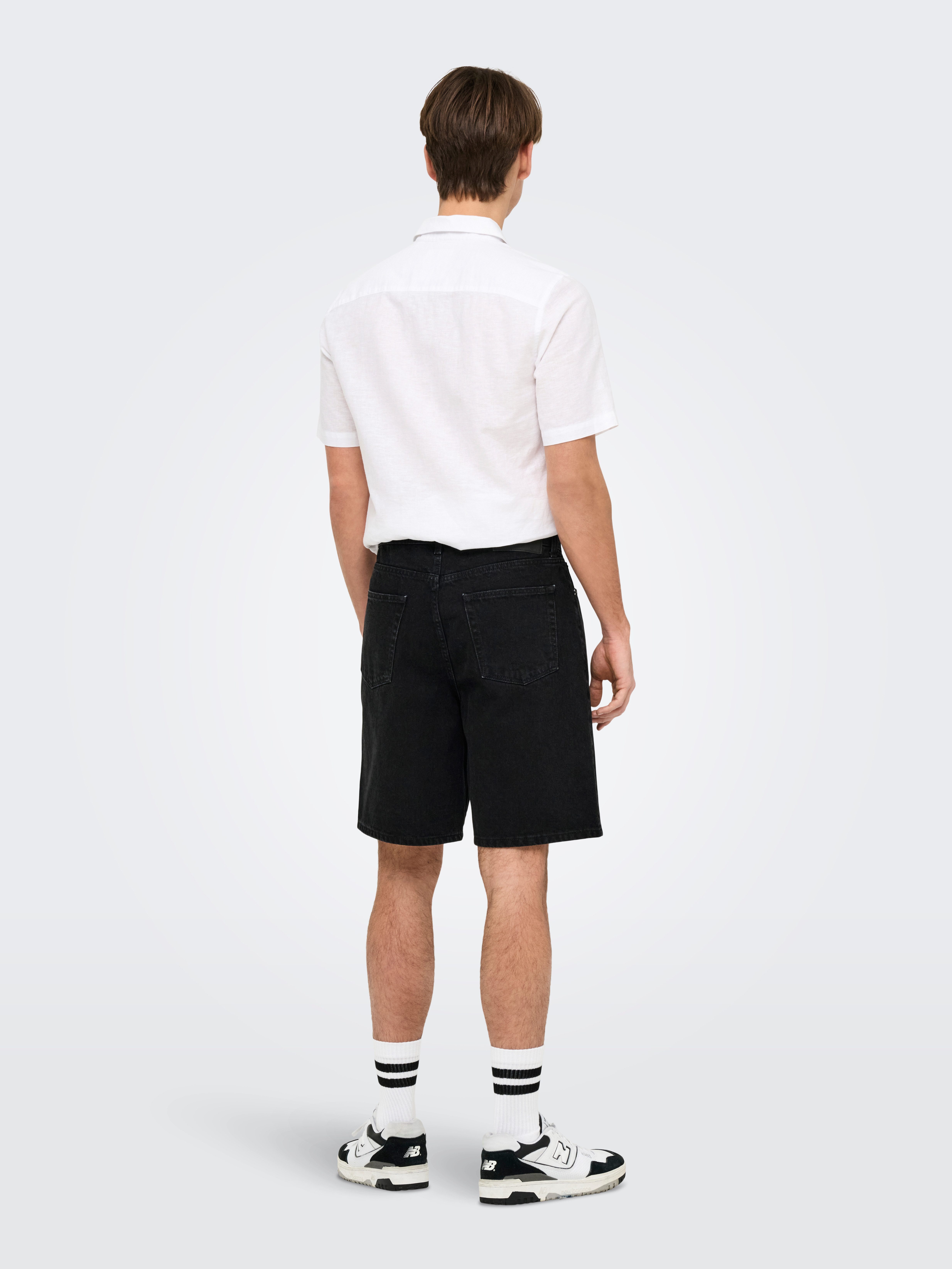 ONLY & SONS Short ONSFADE BLACK 9087 AZG DNM SHORTS