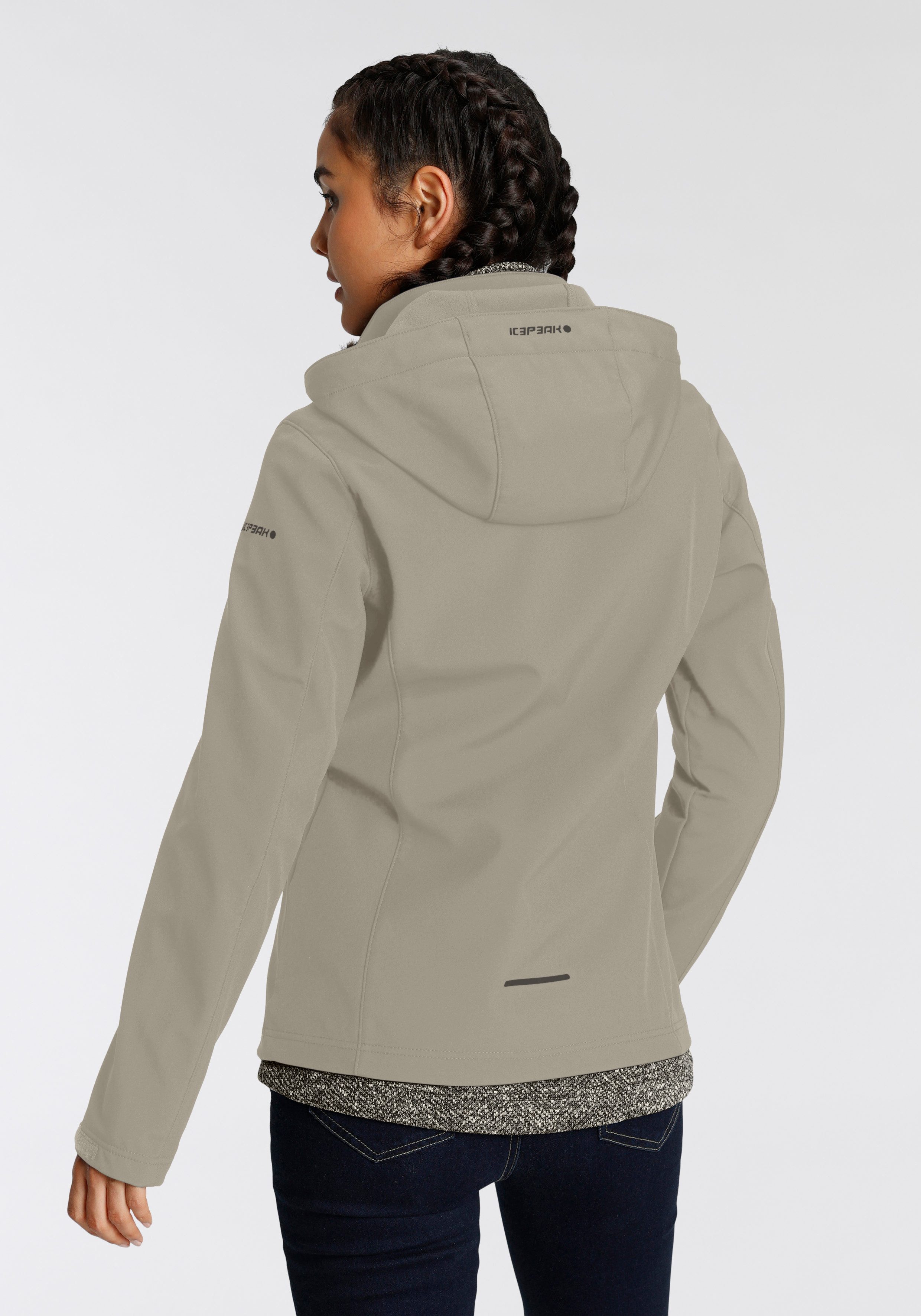 Icepeak Softshell-jack BRENHAM Winddicht & waterafstotend & ademend (1 stuk)