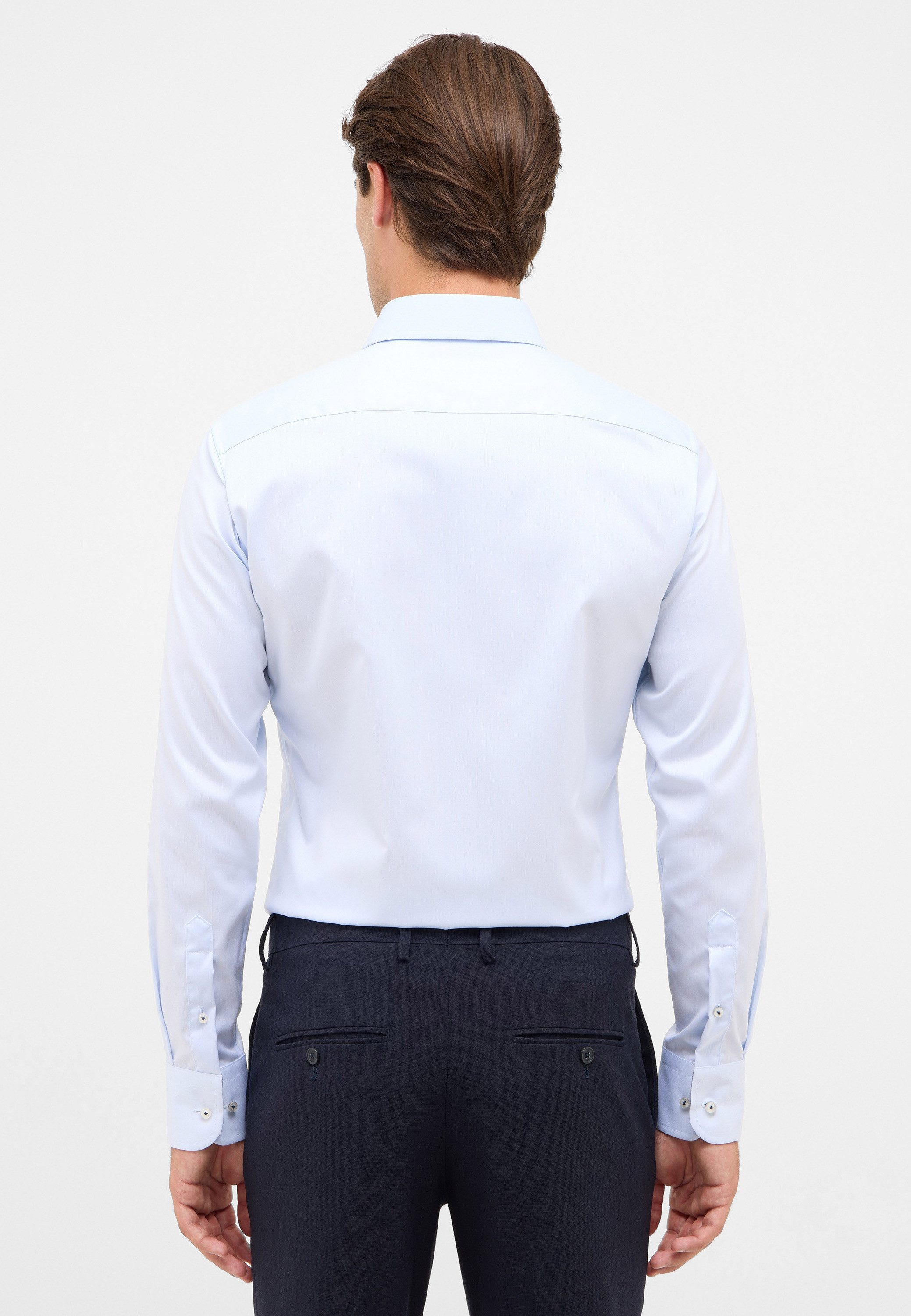 Eterna Overhemd met lange mouwen Slim fit NON IRON (strijkvrij)
