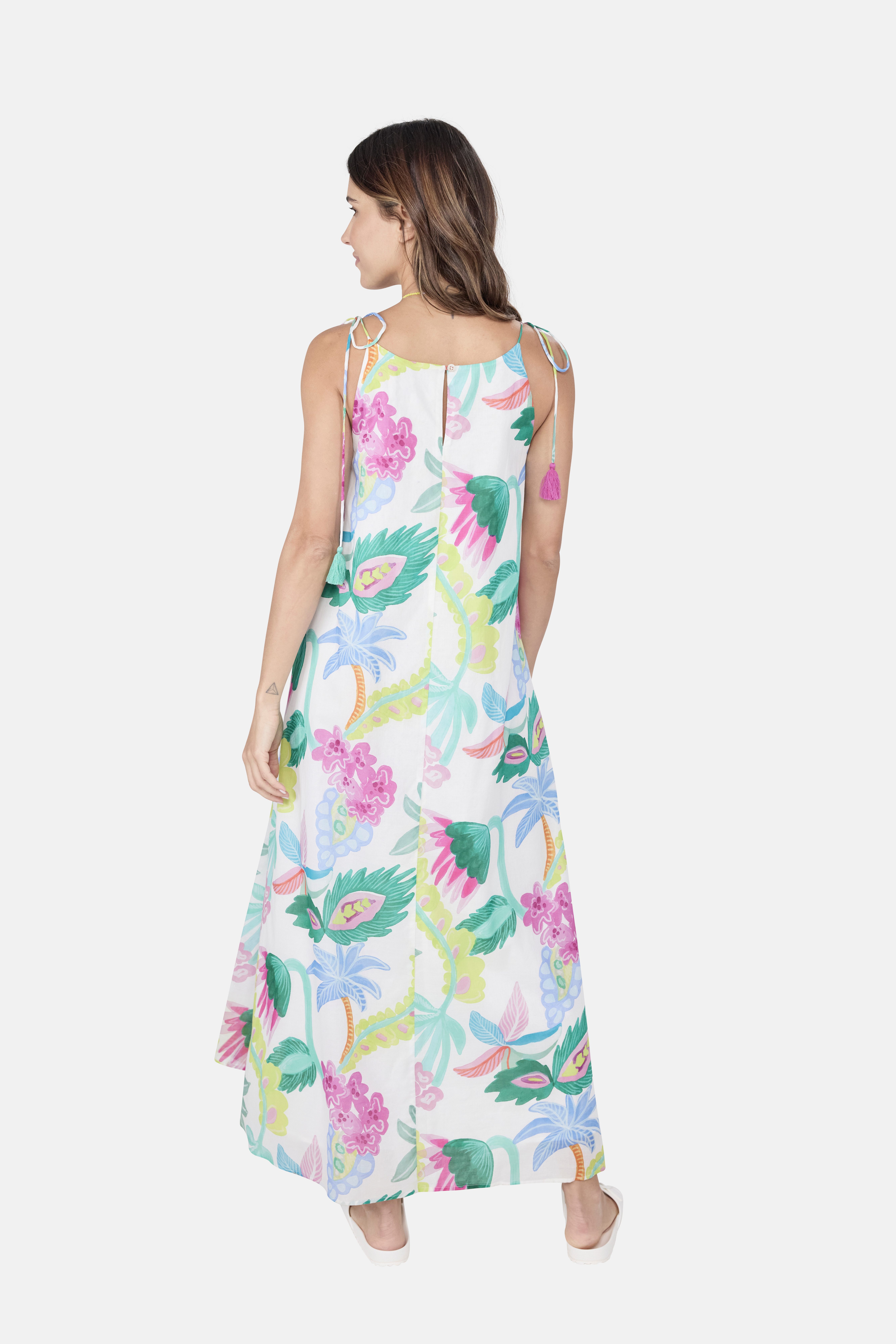 Lieblingsstück Zomerjurk met tropical-print
