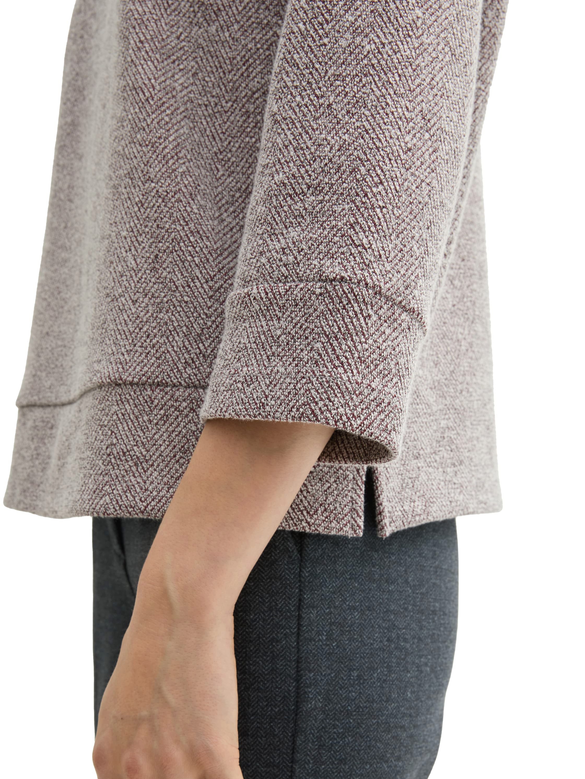 Tom Tailor Sweatshirt met watervalkraag
