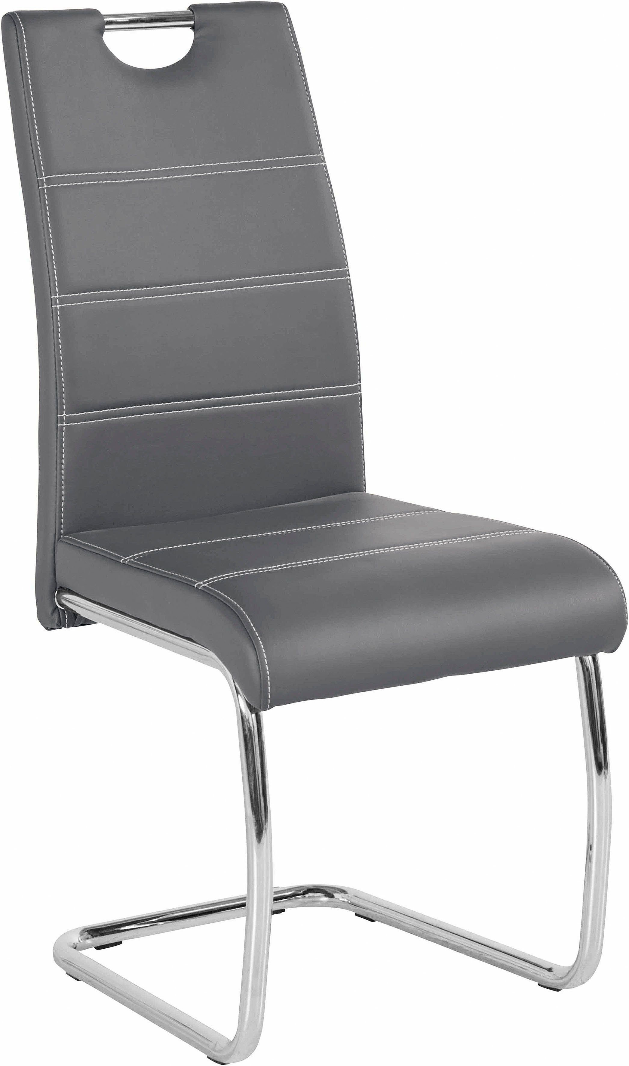 HELA Vrijdragende stoel Flora, eetkamerstoelen Vrijdragende stoel set: 1, 2 of 4 stuks, hoog zitcomfort
