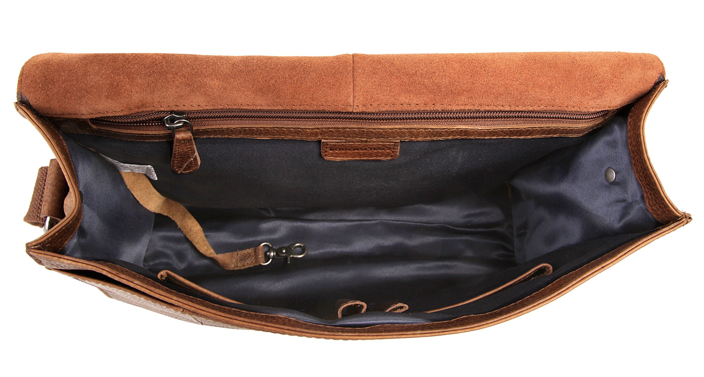 BODENSCHATZ Messenger Bag echt leder