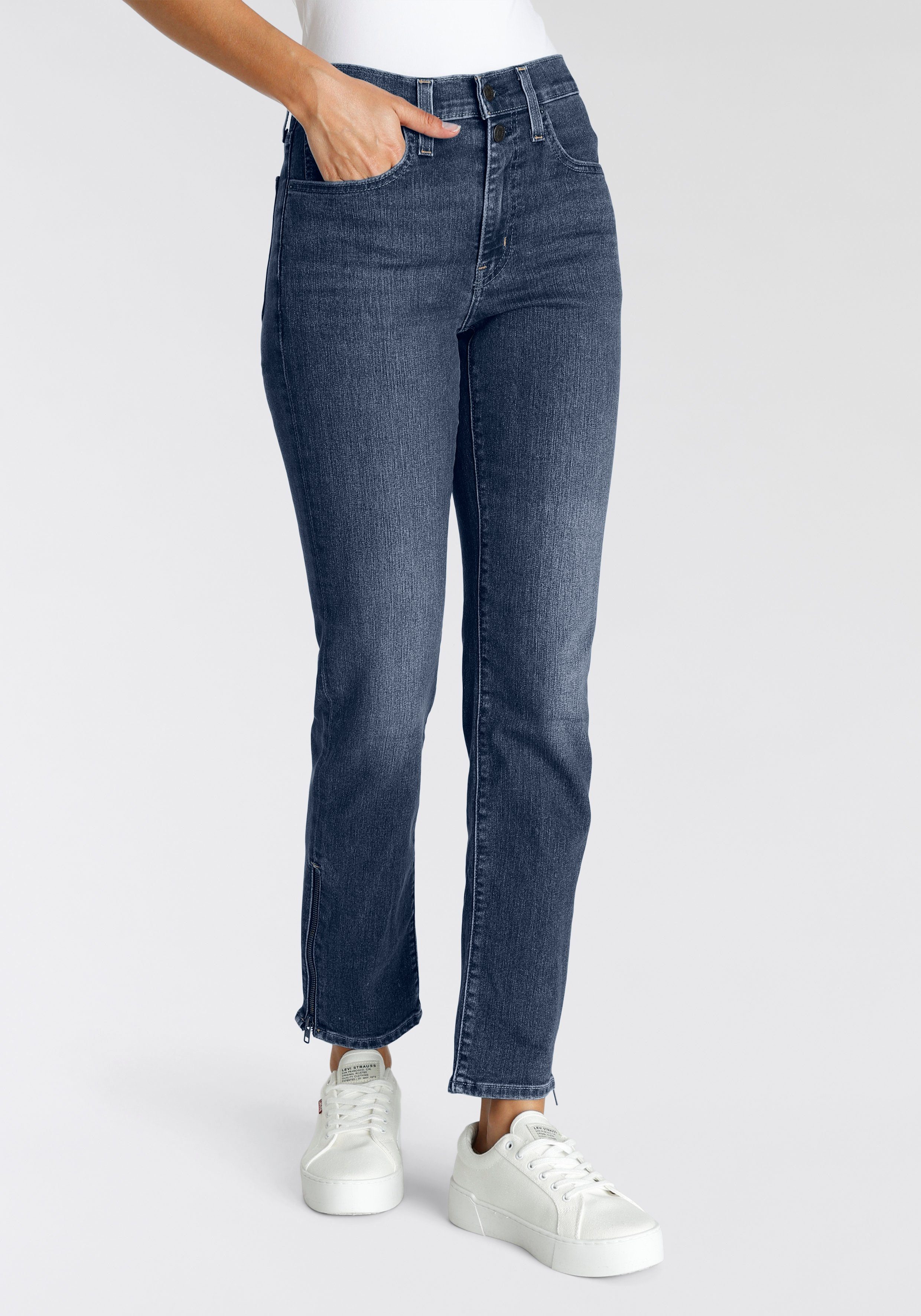 Levi's 5-pocket jeans 724 BUTTON SHANK met rits bij de zoom