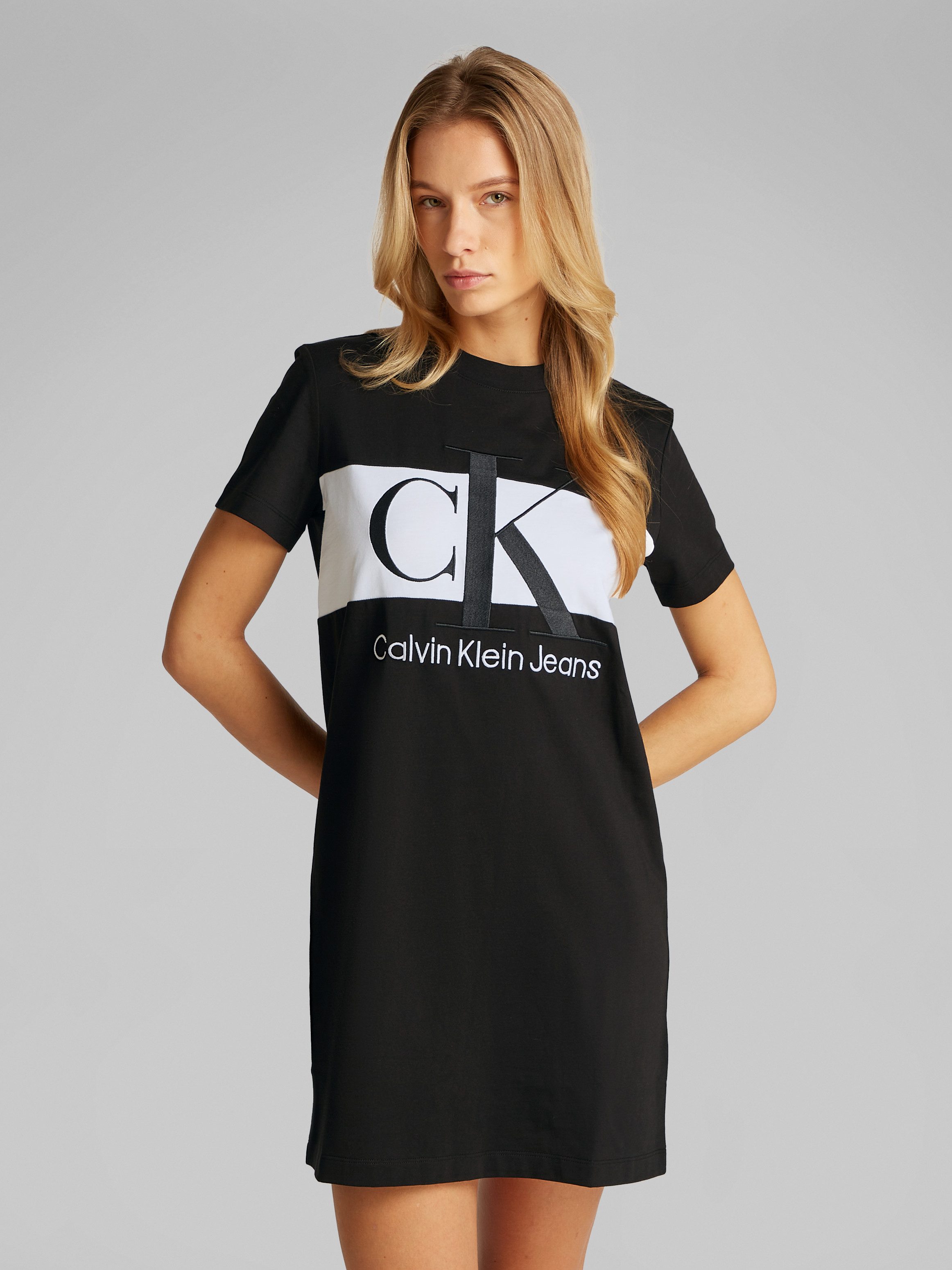 Calvin Klein Shirtjurk BLOCKING T-SHIRT DRESS