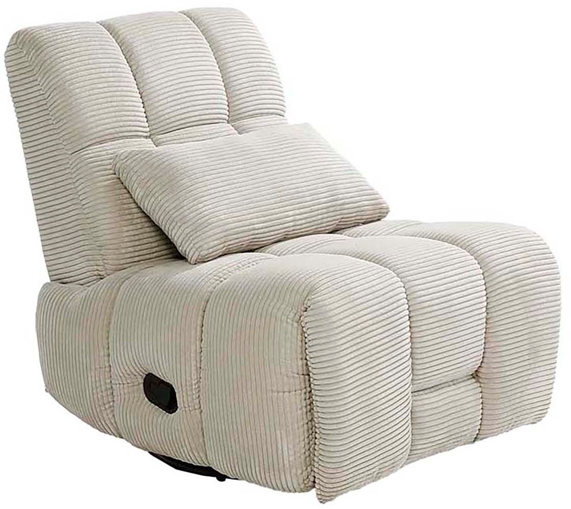 Jockenhöfer Gruppe Relaxfauteuil Doncaster met draai-, schommel-, relax- en kantelfunctie, aangenaam zachte corduroystof