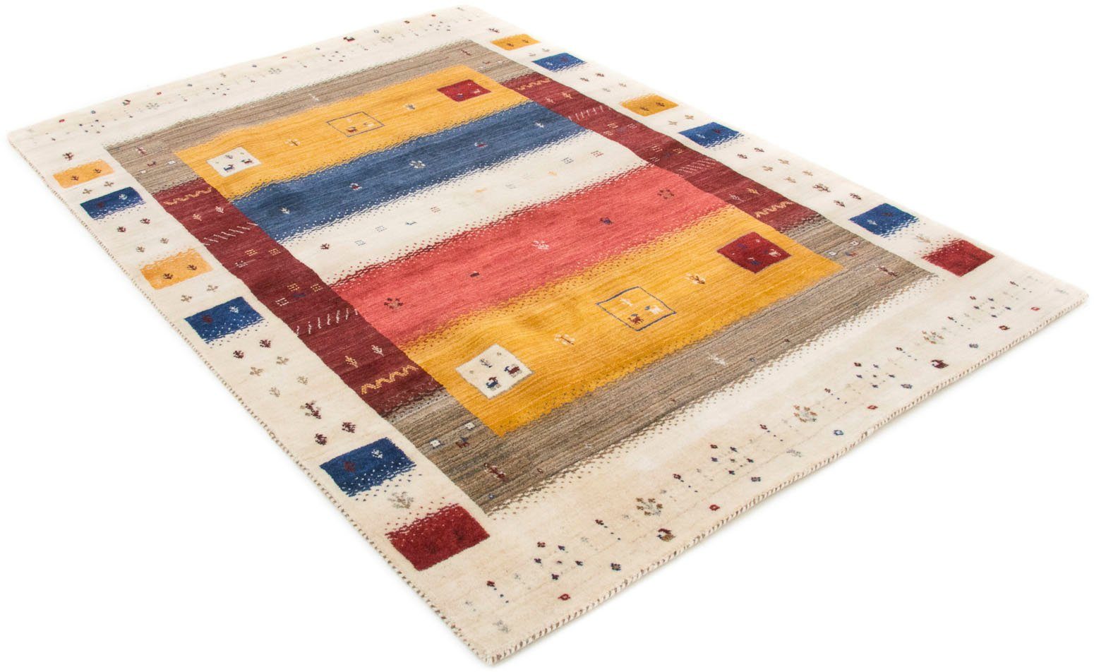 carpetfine Wollen kleed Gabbeh Soni zuivere wol, zeer zachte pool, woonkamer