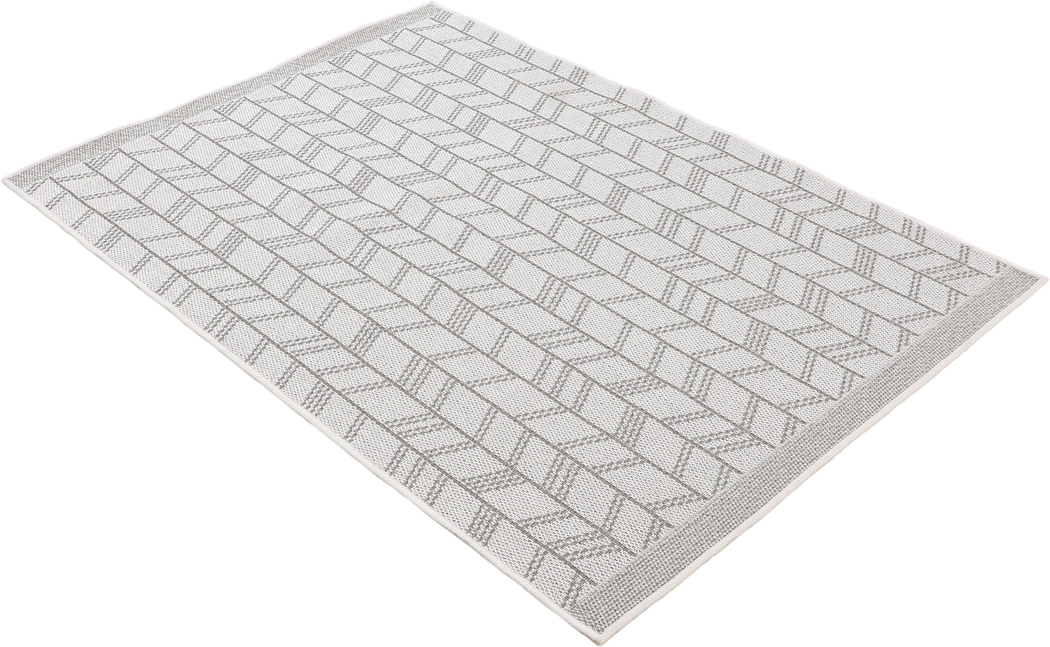 carpetfine Vloerkleed Boho 102 robust vlakweefsel, sisal look, uv-bestendig, buitenruimte