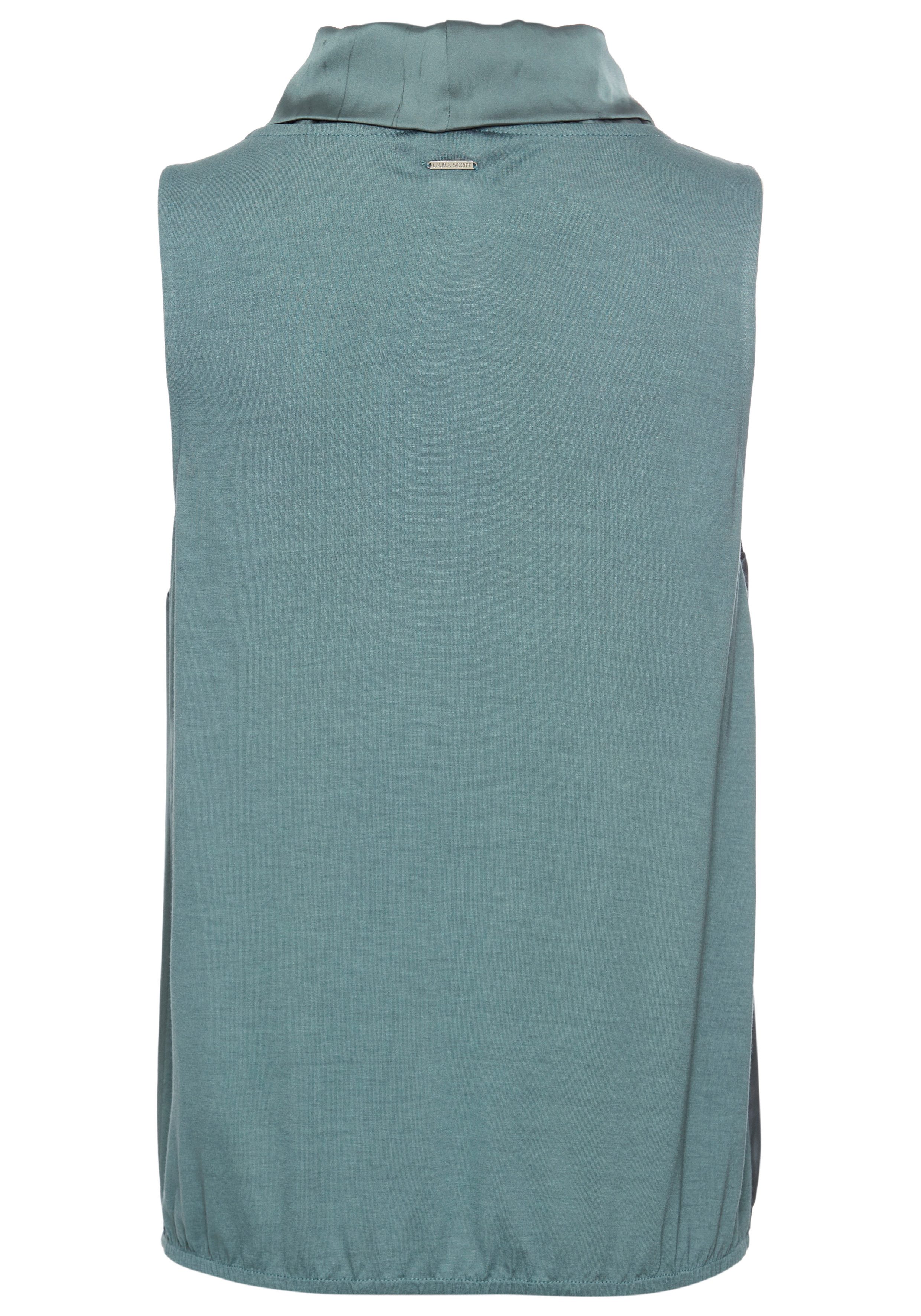 Laura Scott Top van satijn en jersey - nieuwe kleuren