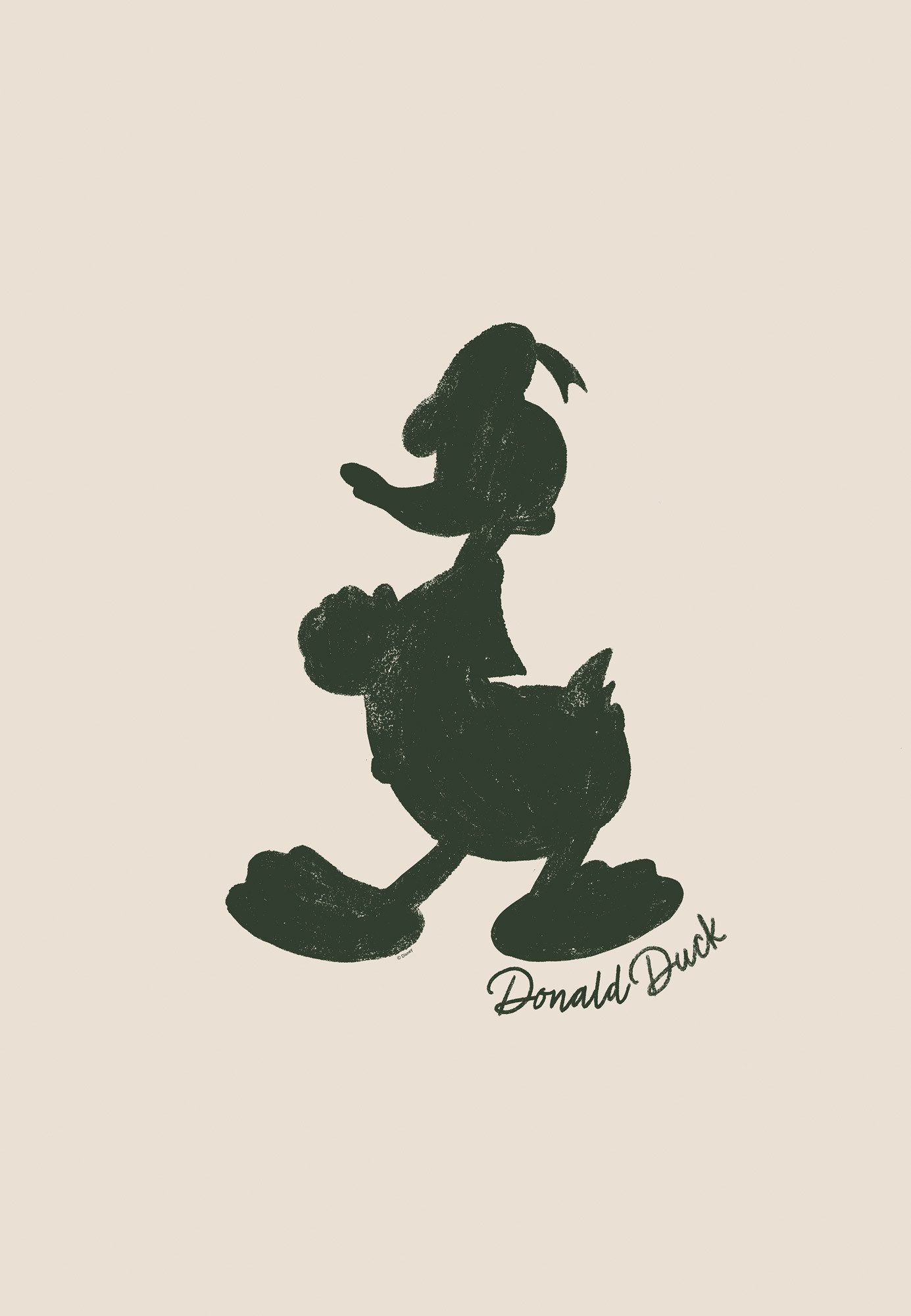 Komar Artprint op linnen Disney Donald Duck Stamp 400 x 260 cm (breedte x hoogte) - behang, vlies, woonkamer, slaapkamer (1 stuk)