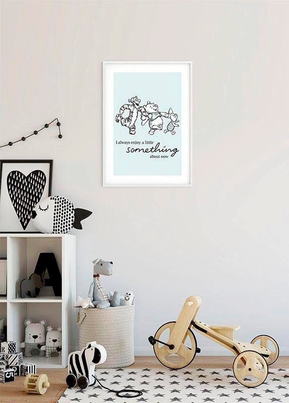 Komar Wanddecoratie Winnie the Pooh Little Something Wanddecoratie voor de kinderkamer - zonder lijst (1 stuk)