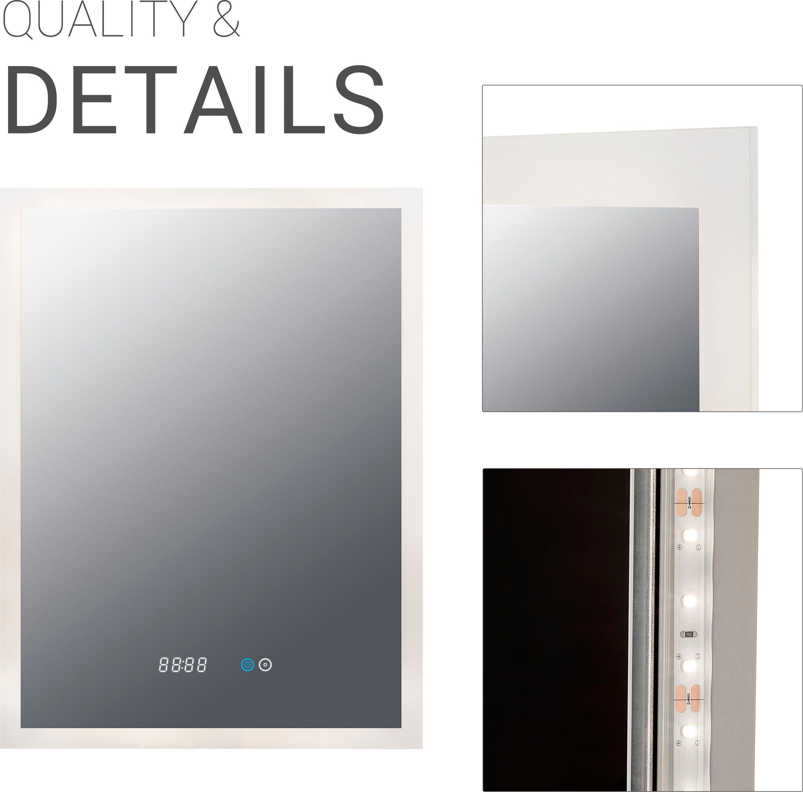 Paco Home Wandlamp BECKY LED spiegel lamp touchschakelaar lamp voor bad dimbaar