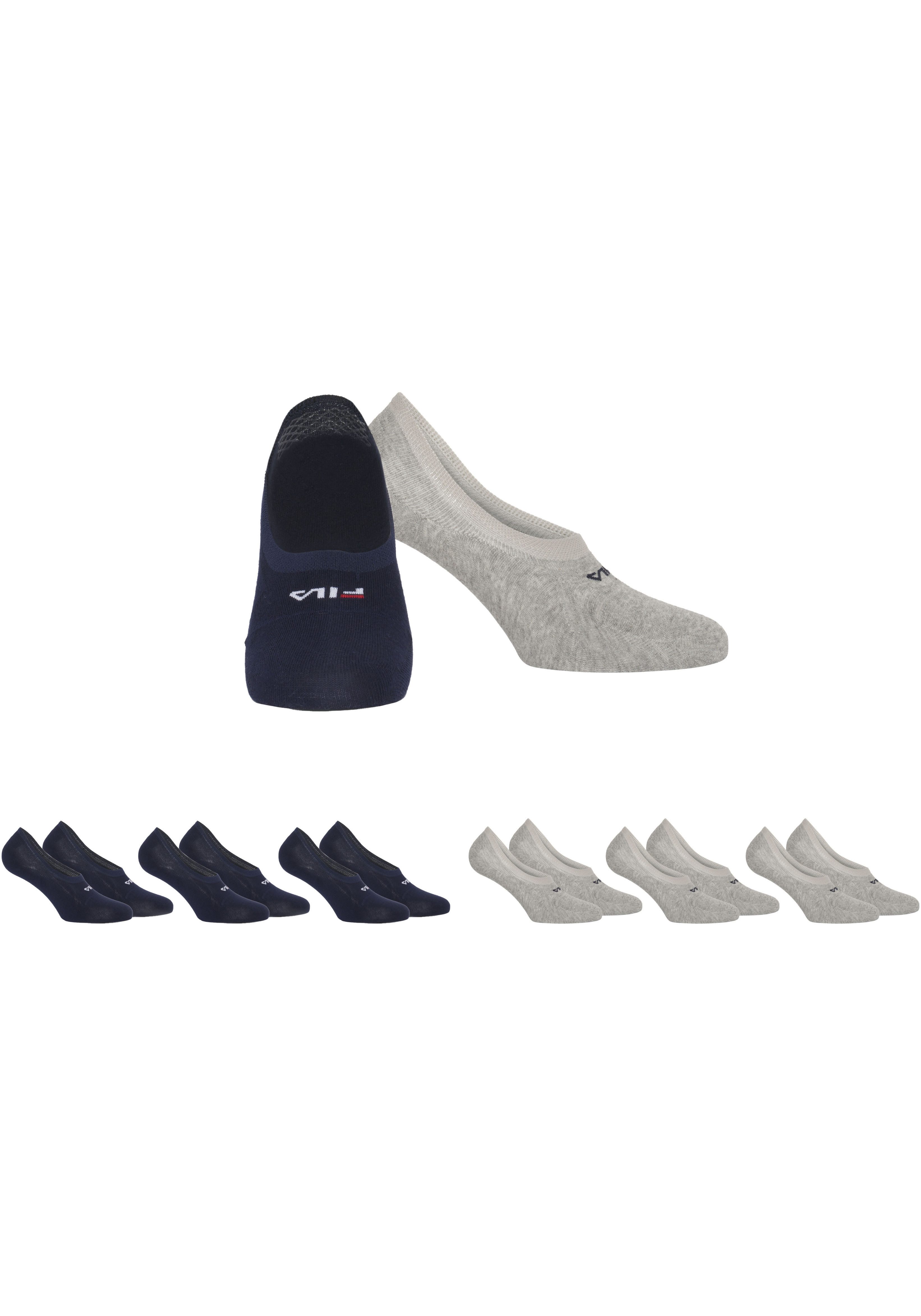 Fila Enkelsokken UNISEX GHOST SOCKS SILICONE HEEL INSIDE (6 paar)