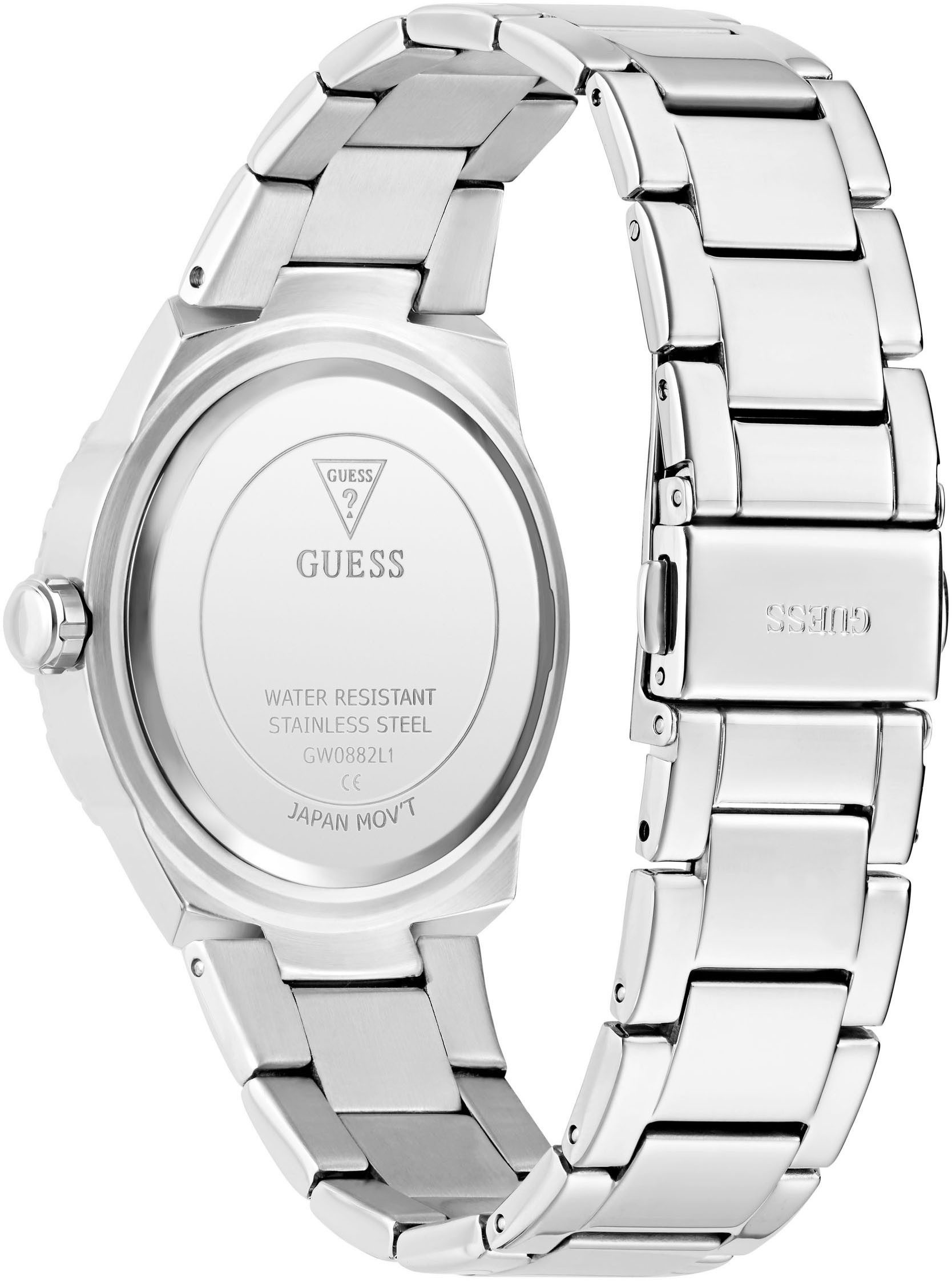 Guess Kwartshorloge Sangria Horloge, dameshorloge, stalen armband