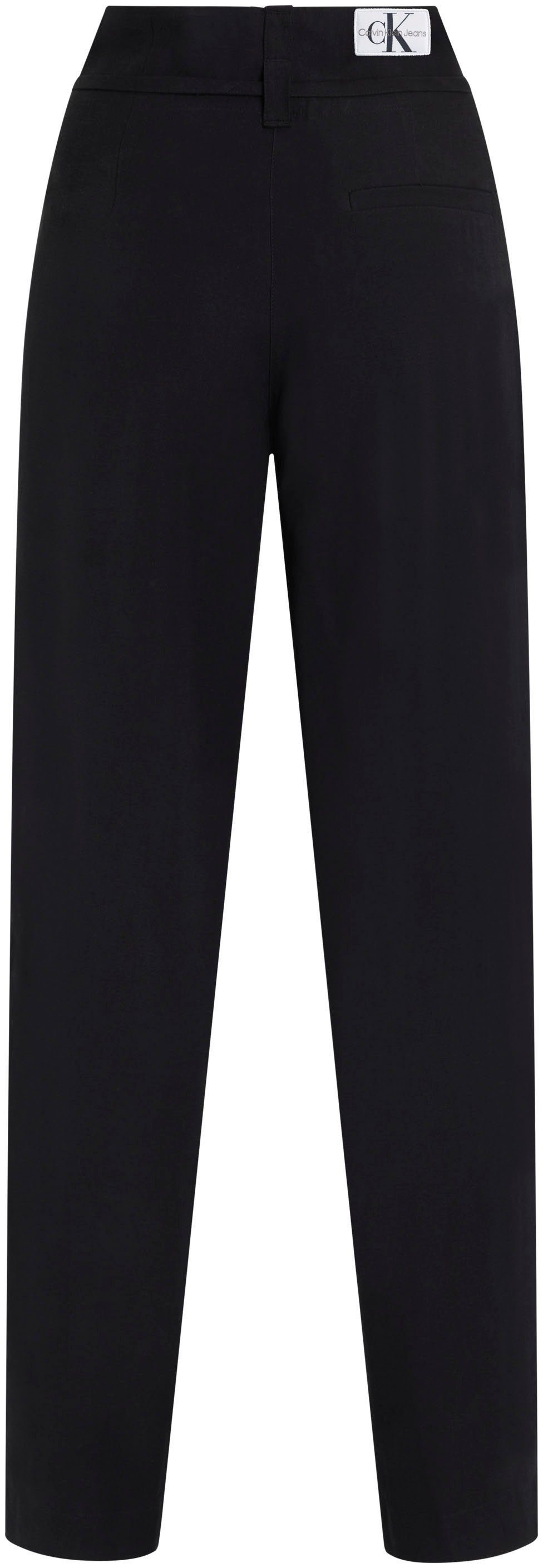 Calvin Klein Geweven broek WAIST TIES TAPERED TWILL PANT