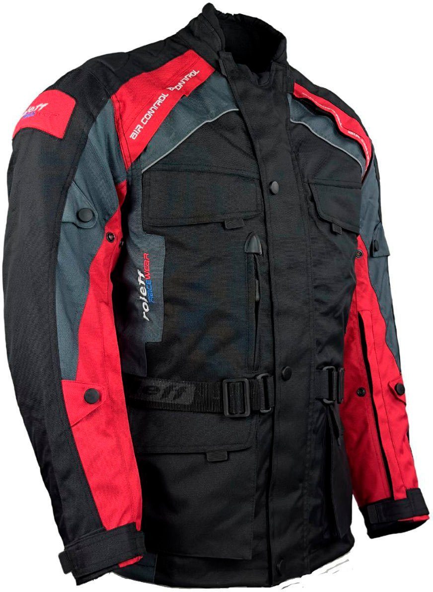 roleff Bikerjack Liverpool RO Unisex, met veiligheidsstrepen, 4 zakken