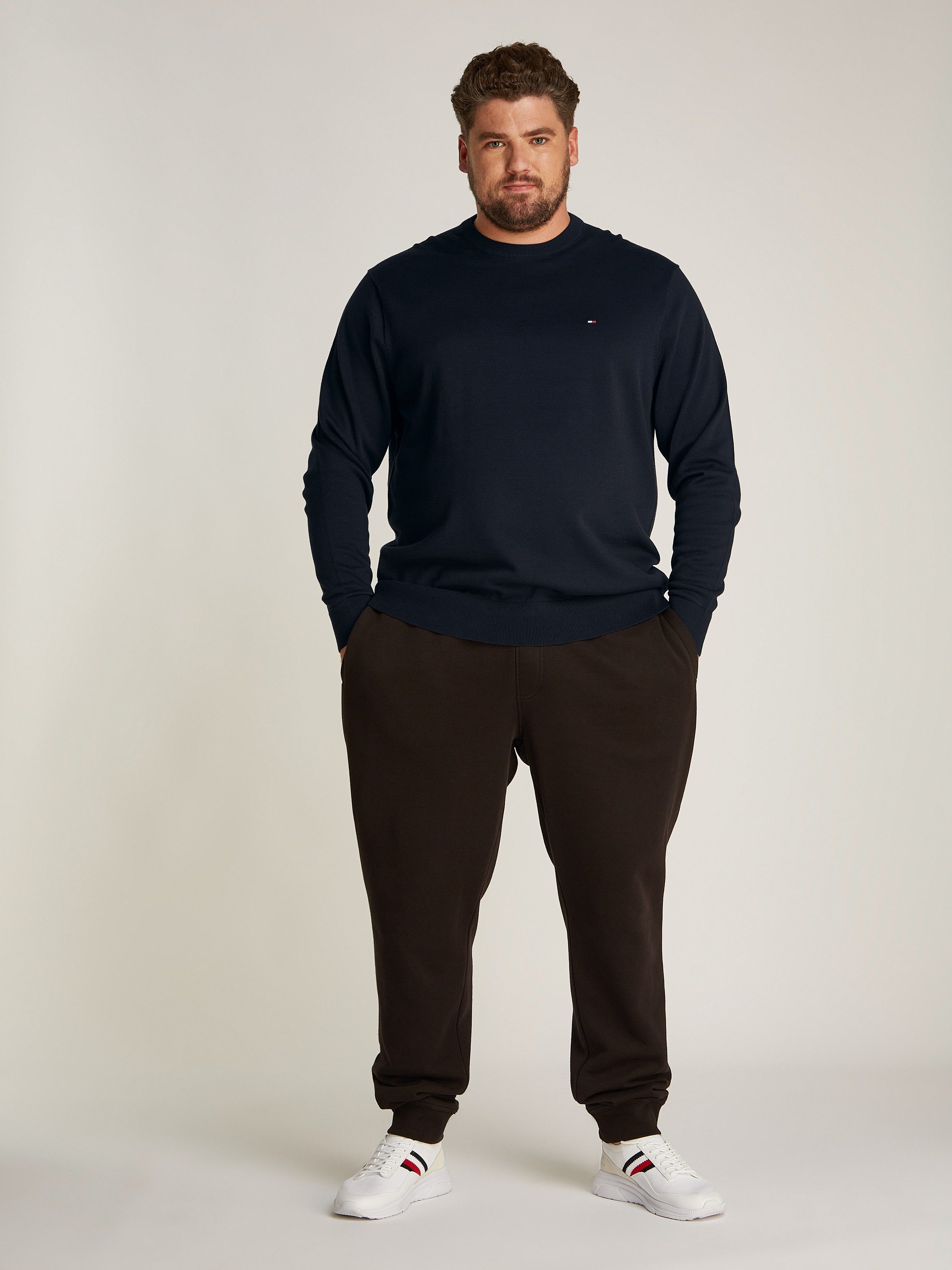 Tommy Hilfiger Trui met ronde hals BT-ESSENTIAL COTTON CREW NECK-B