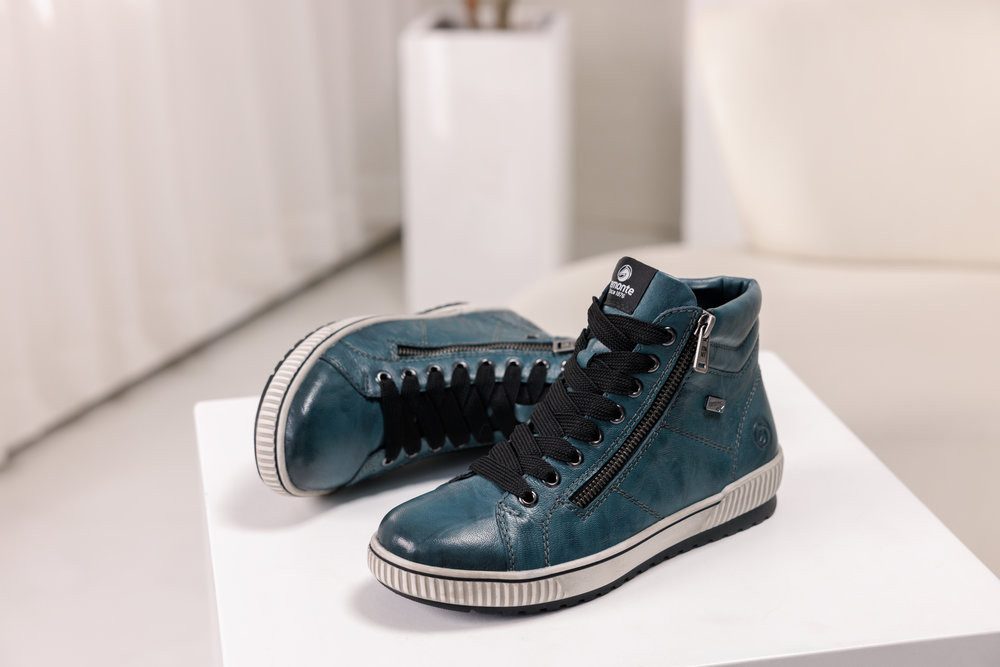 Remonte Veterschoenen platform, lace-up ankle boots, boots in crash look