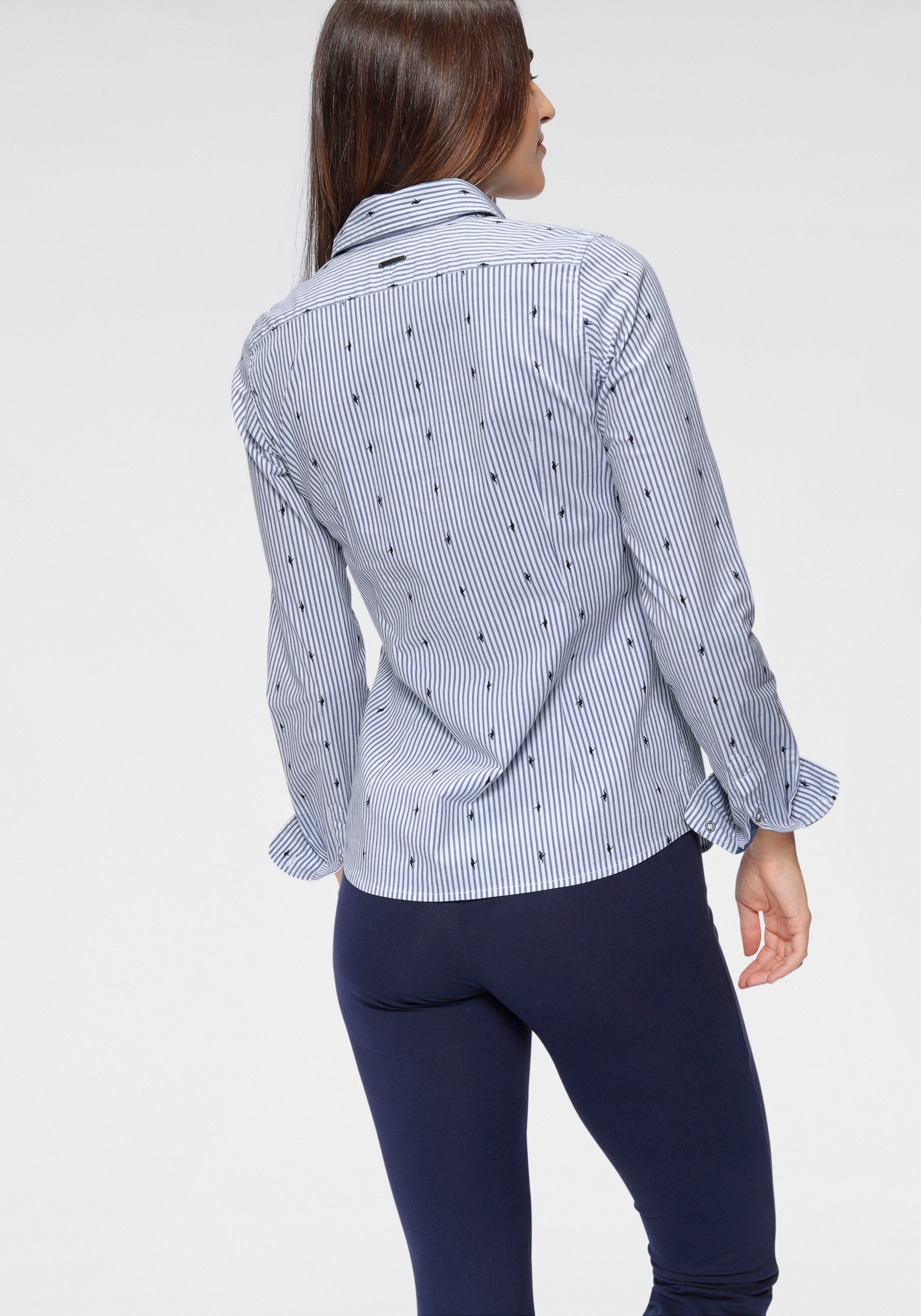 KangaROOS Overhemdblouse met contrastkleurige details