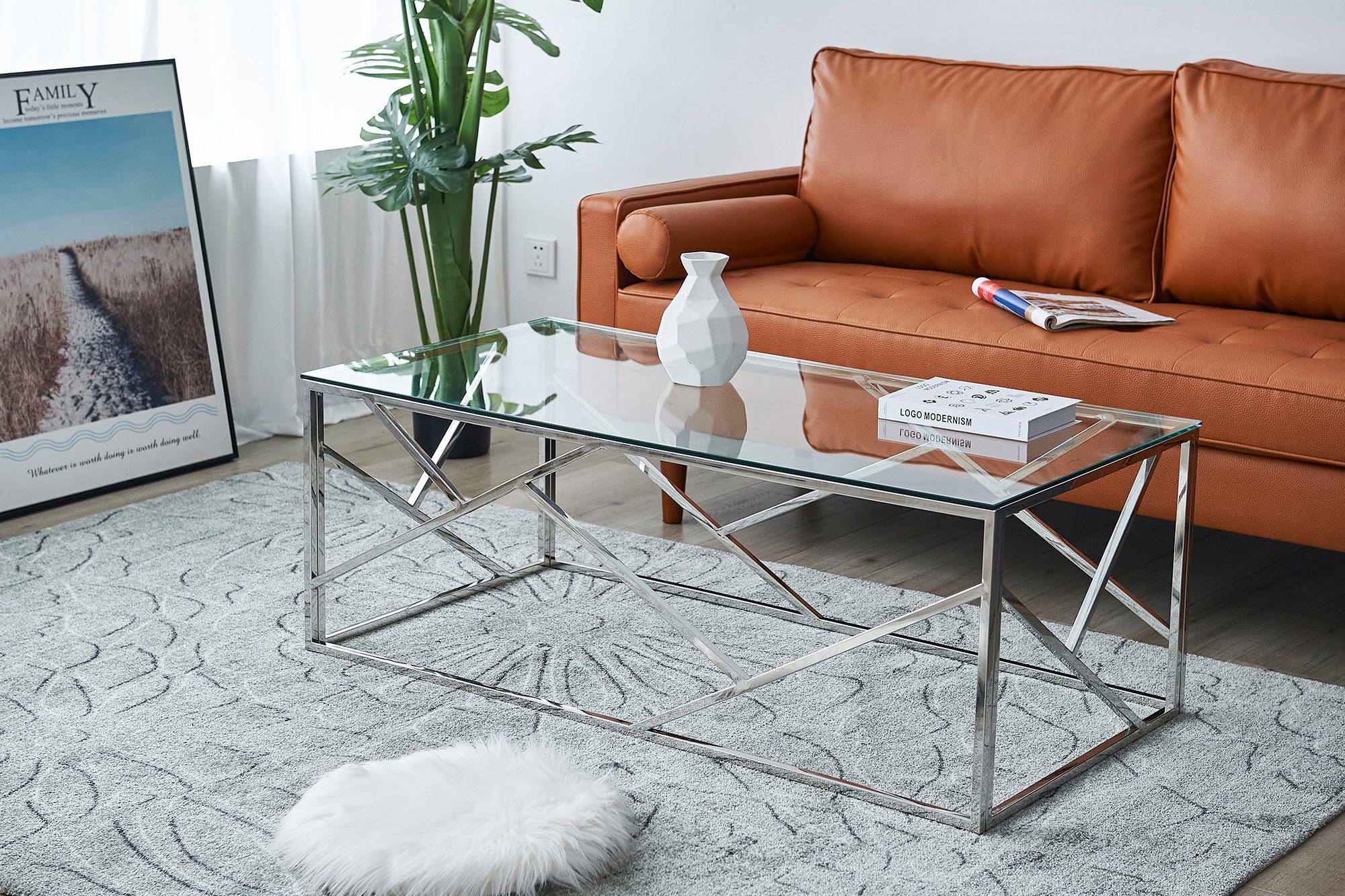 SalesFever Salontafel Frame gemaakt van roestvrij edelstaal