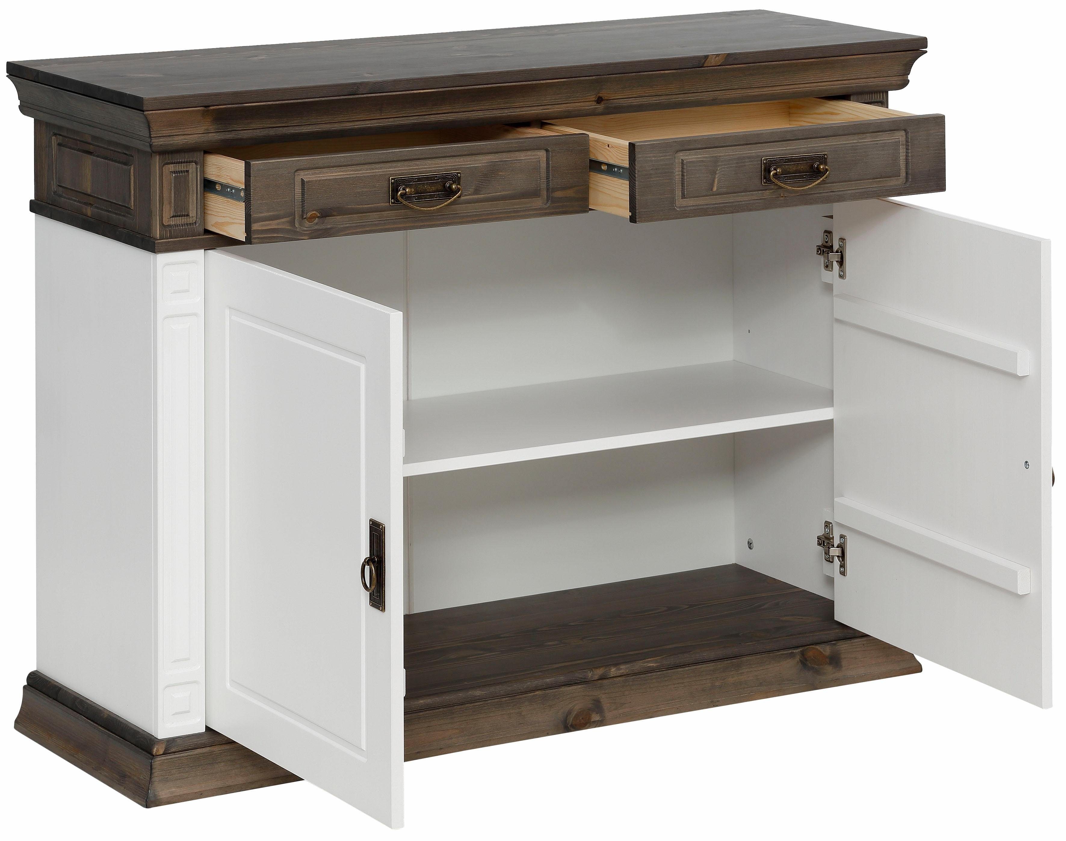 Home affaire Kast Vinales Breedte 112 cm van massief grenen