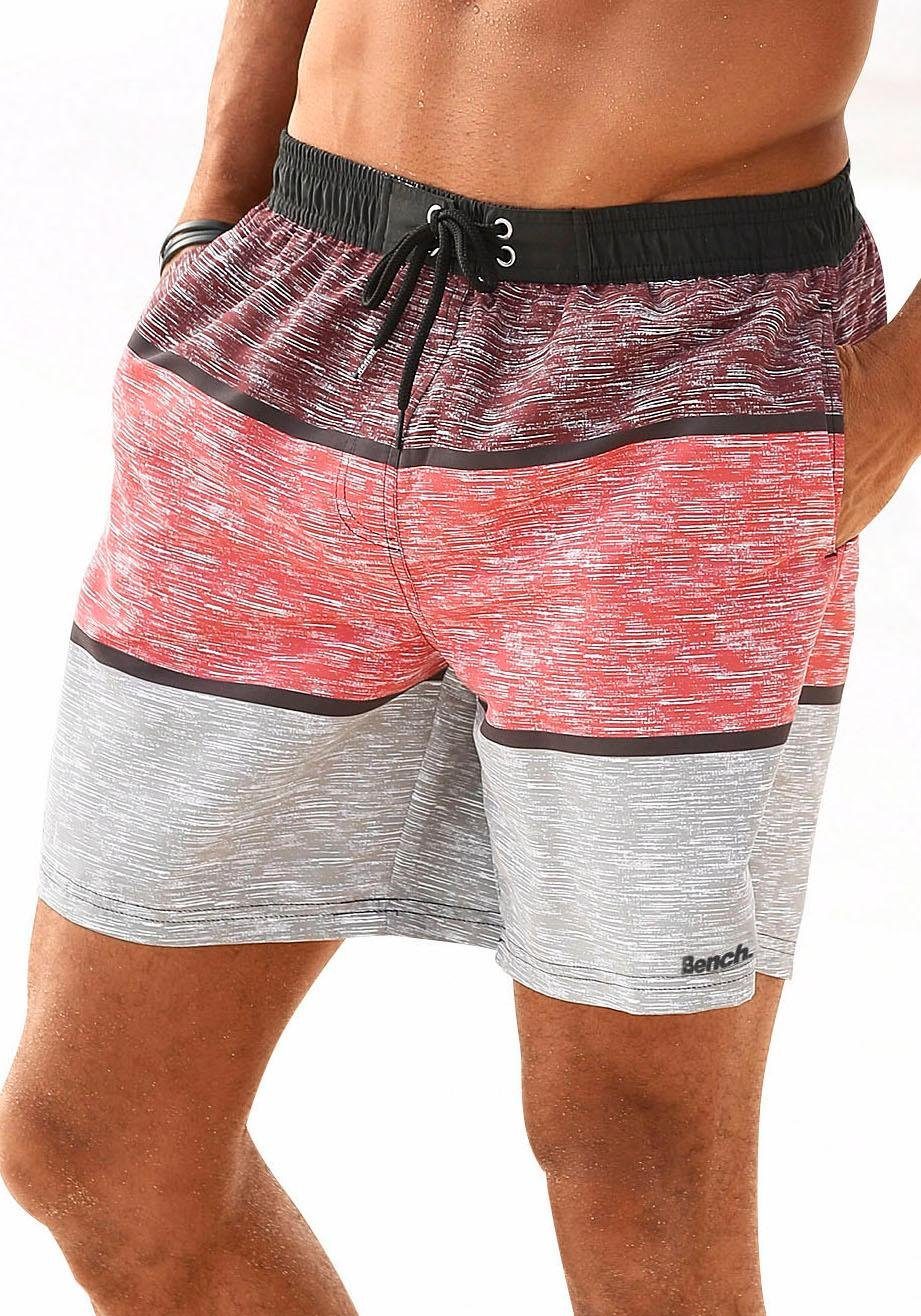 Bench. Zwemshort Mac in een trendy blokstrepen-look