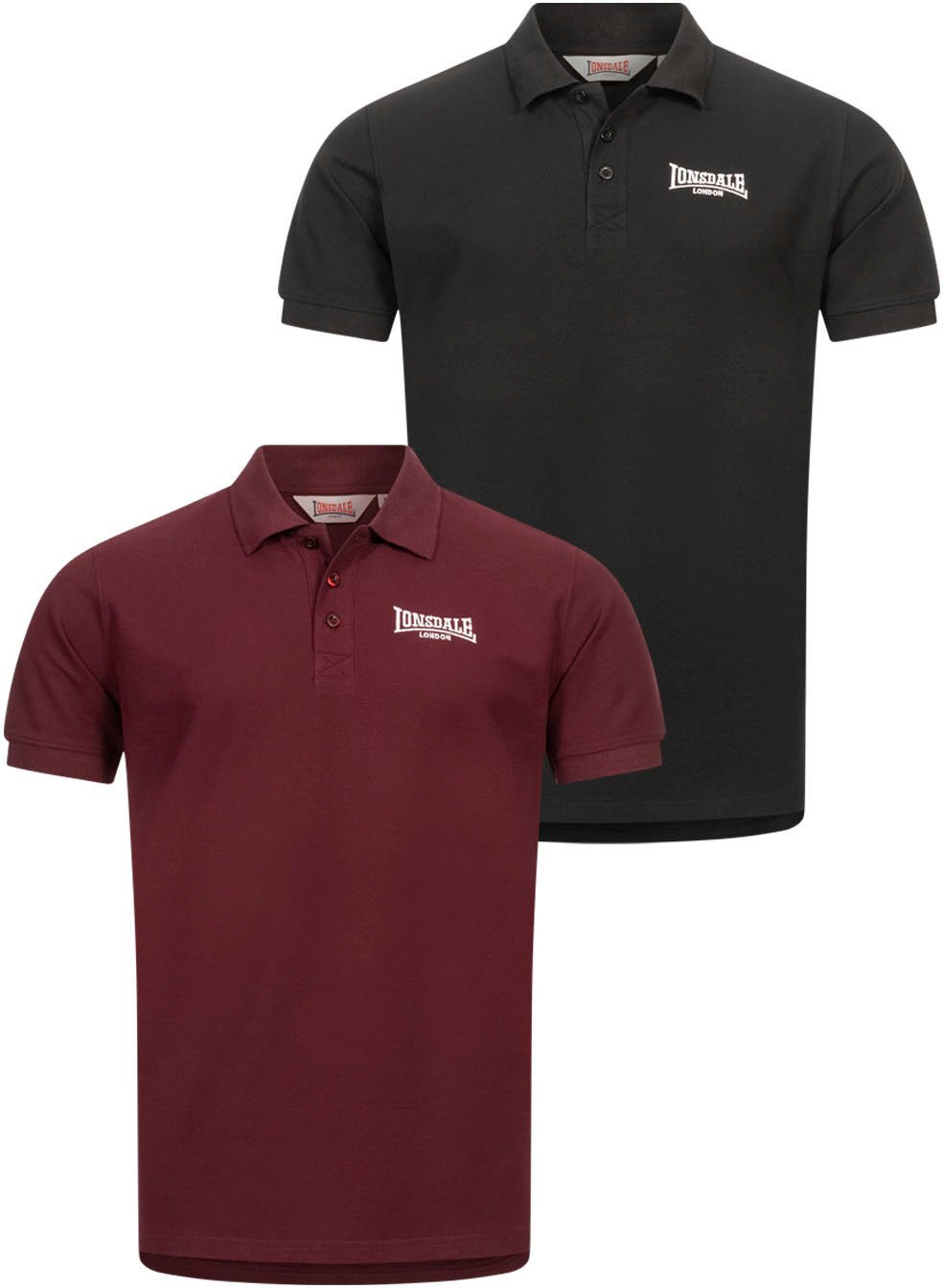 Lonsdale Poloshirt LINGHOLME (set 2-delig)