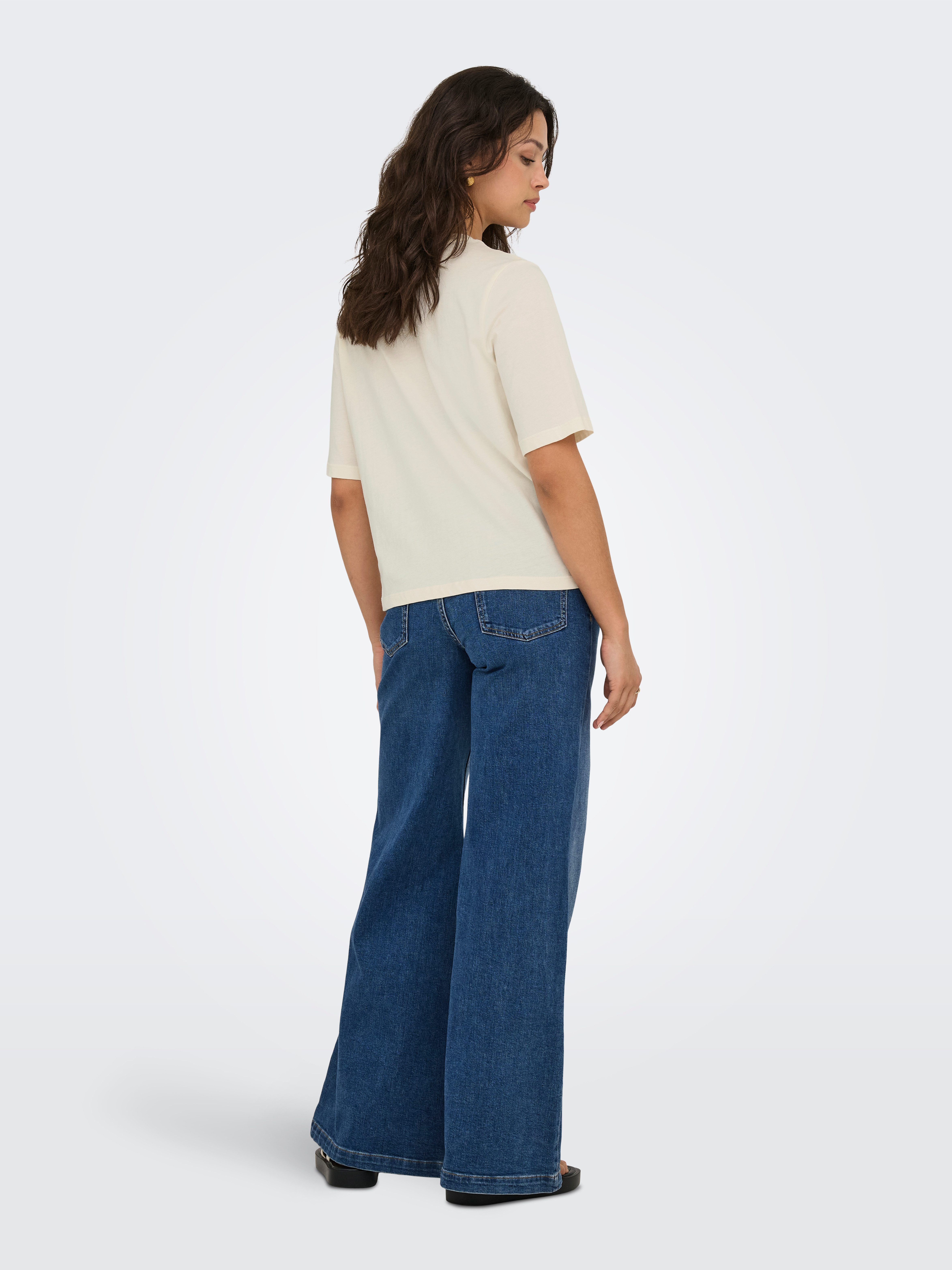 Only Shirt met korte mouwen ONLHAVANNA LIFE S/S VIBE TOP BOX JRS