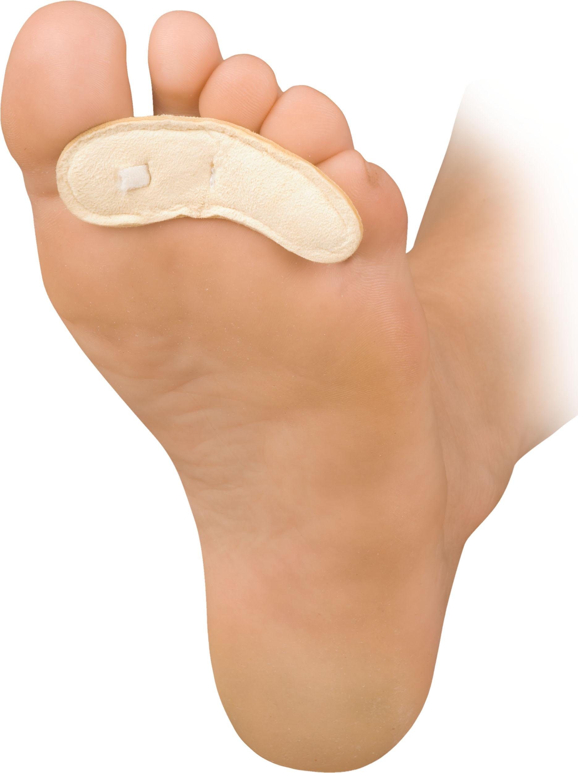 Fußgut Hamerteen-corrector Kussen, ontlasting bij hamertenen, correctie van de teenstand kussentjes en brengt hamertenen in een anatomisch correcte positie (set, 4-delig)
