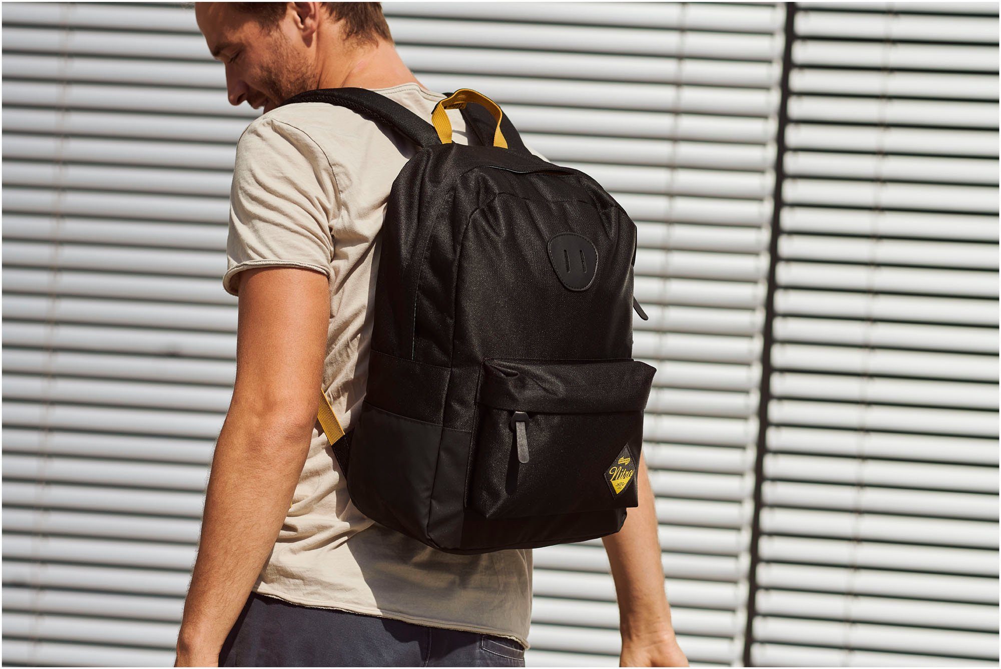 NITRO Vrijetijdsrugzak Urban Classic Daypack met laptopvak, alledaagse rugzak, schoolrugzak