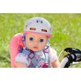 baby annabell poppenhelm active fietshelm, 43 cm multicolor