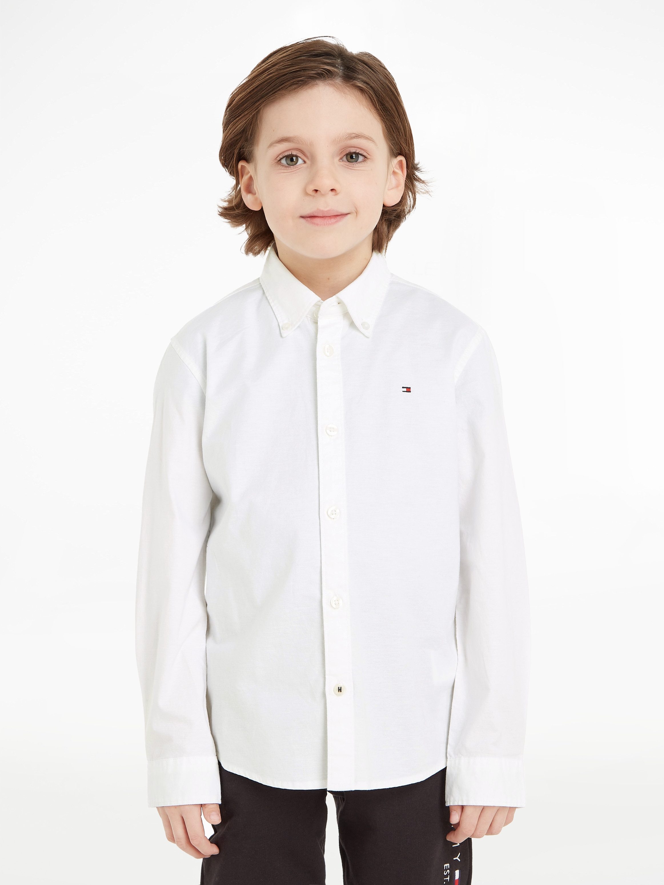 Tommy Hilfiger Overhemd met lange mouwen BOYS STRETCH OXFORD SHIRT L/S