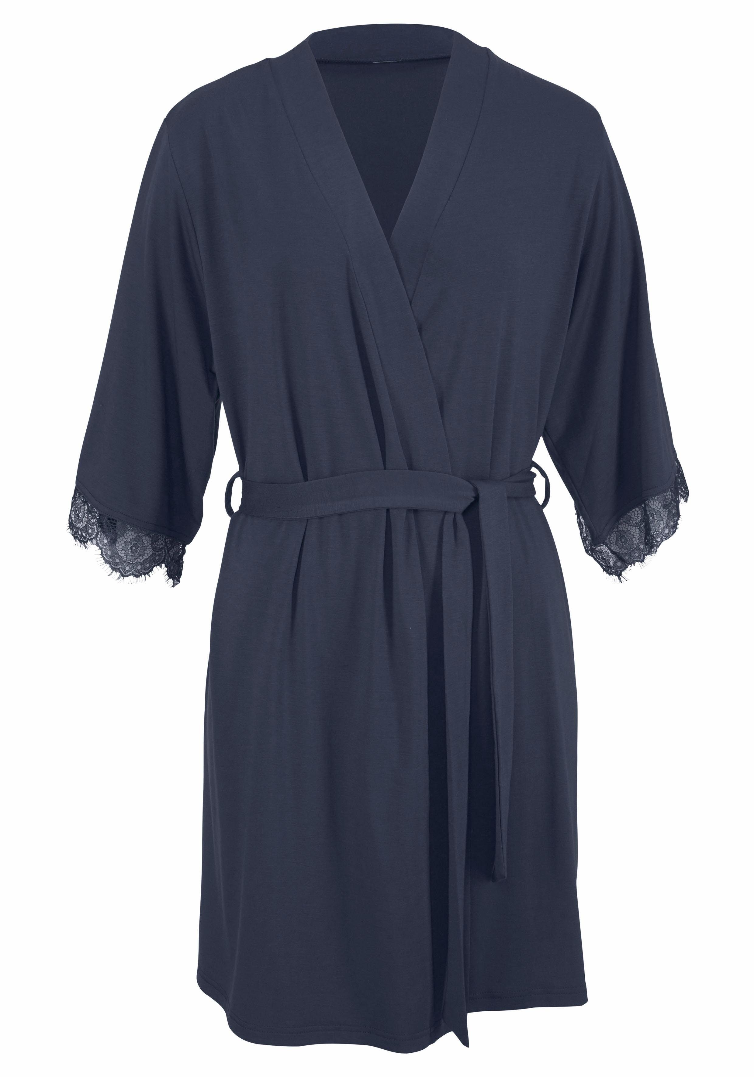 Lascana Kimono met kant aan de mouwzoom
