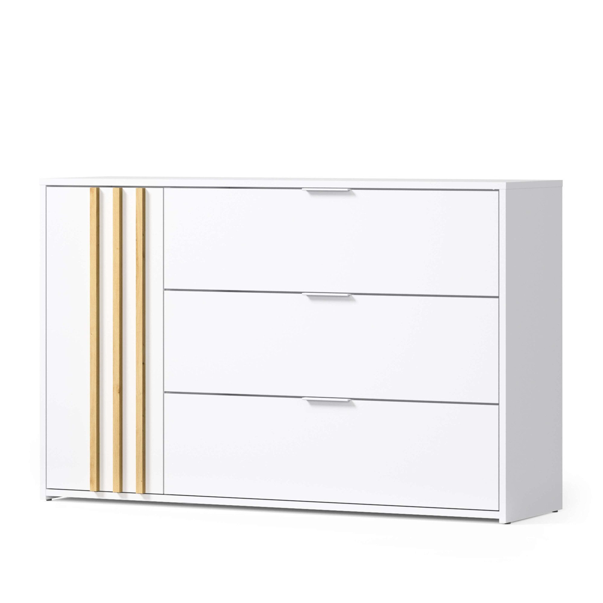 INOSIGN Kast Commode Calera met draaideur, 3 lades en MDF-lamellen