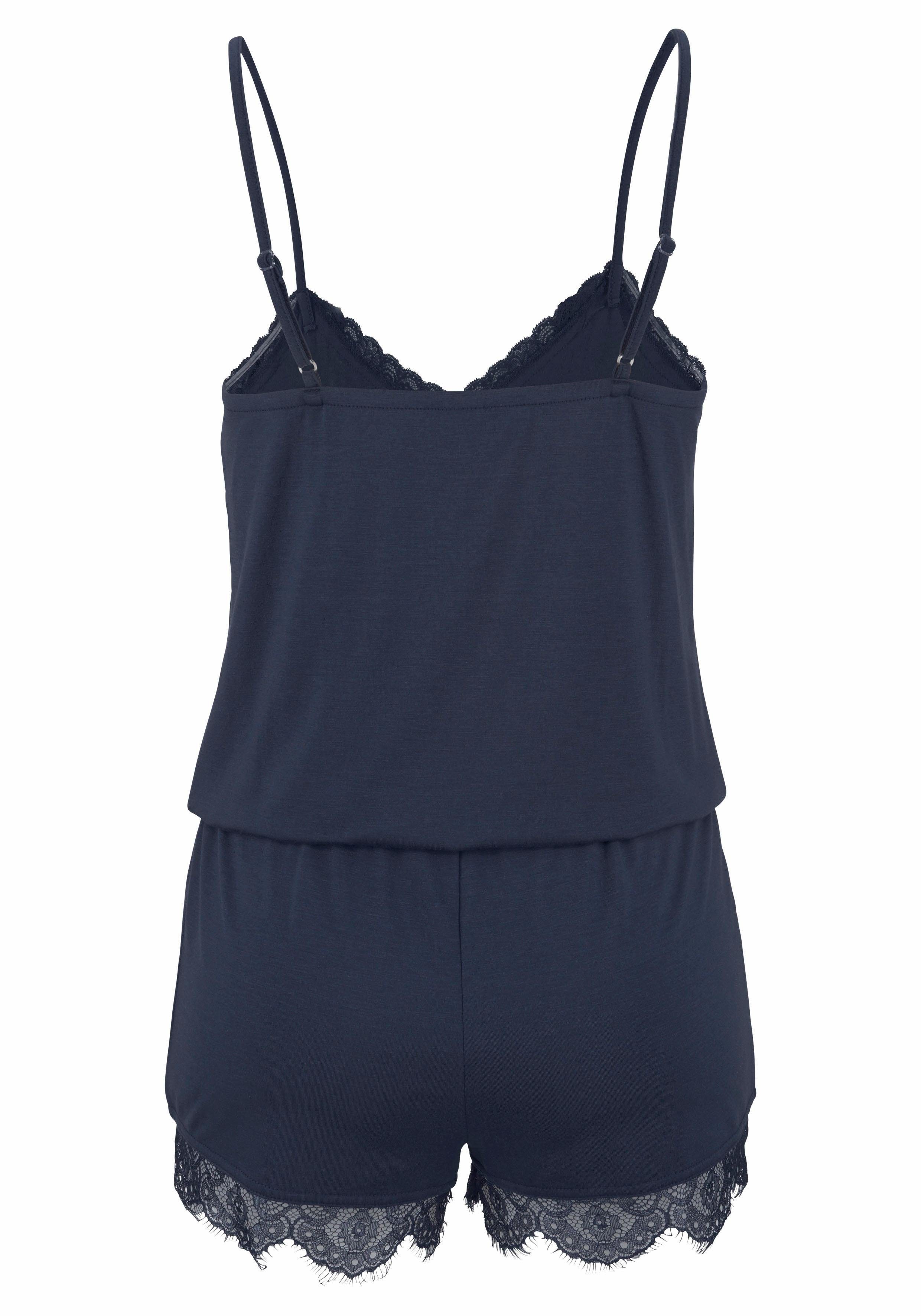 Lascana Playsuit met kanten zoom