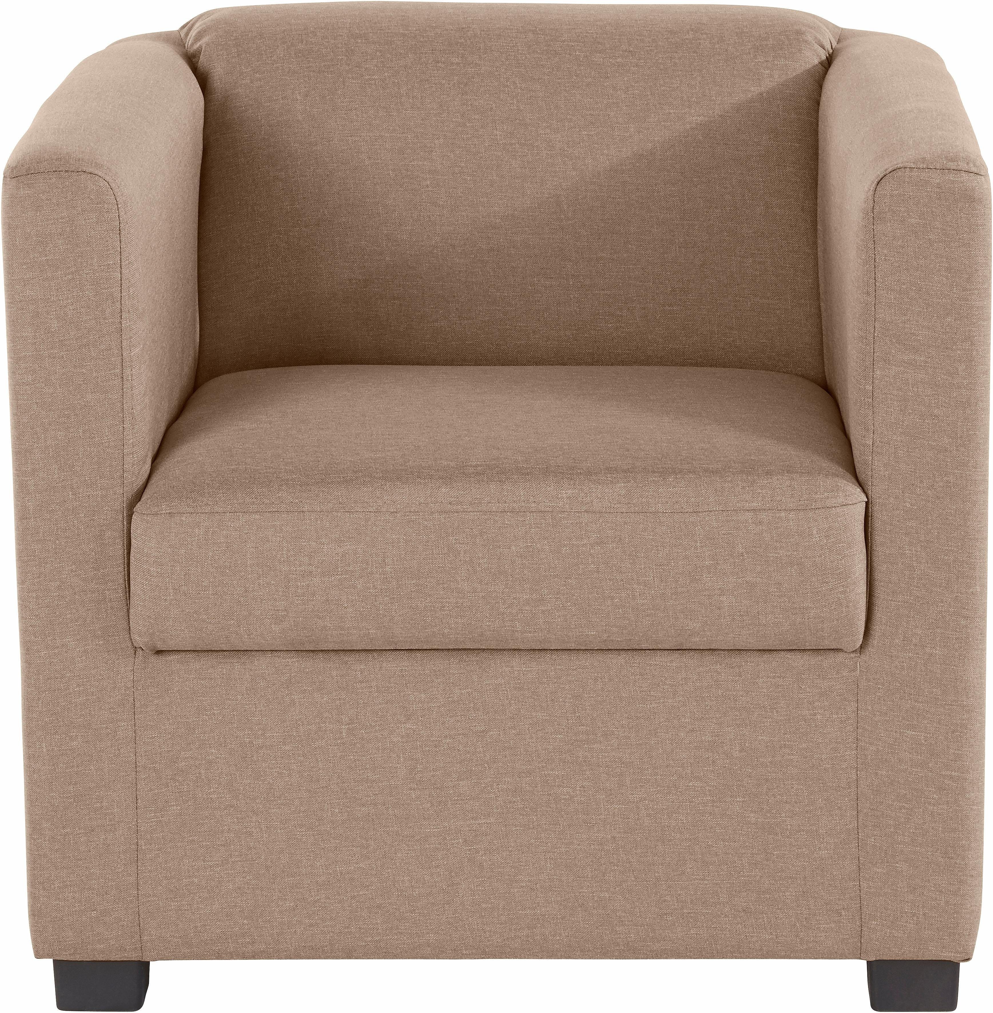 INOSIGN Fauteuil Bob cocktailsessel in verschillende moderne kleuren en kwaliteiten (set)
