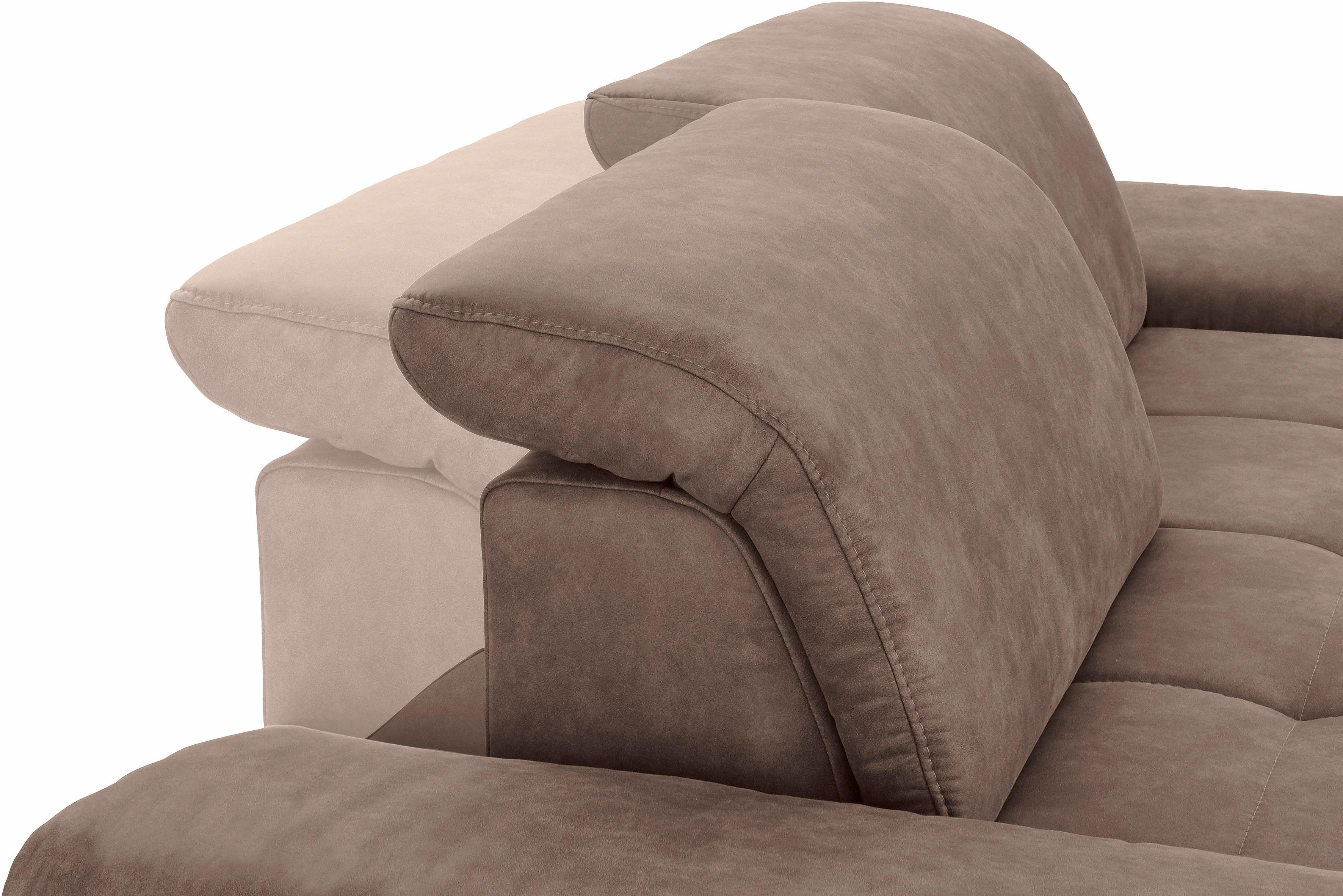 Places of Style 3-zitsbank Caluna met zitdiepte- en hoofdsteunverstelling
