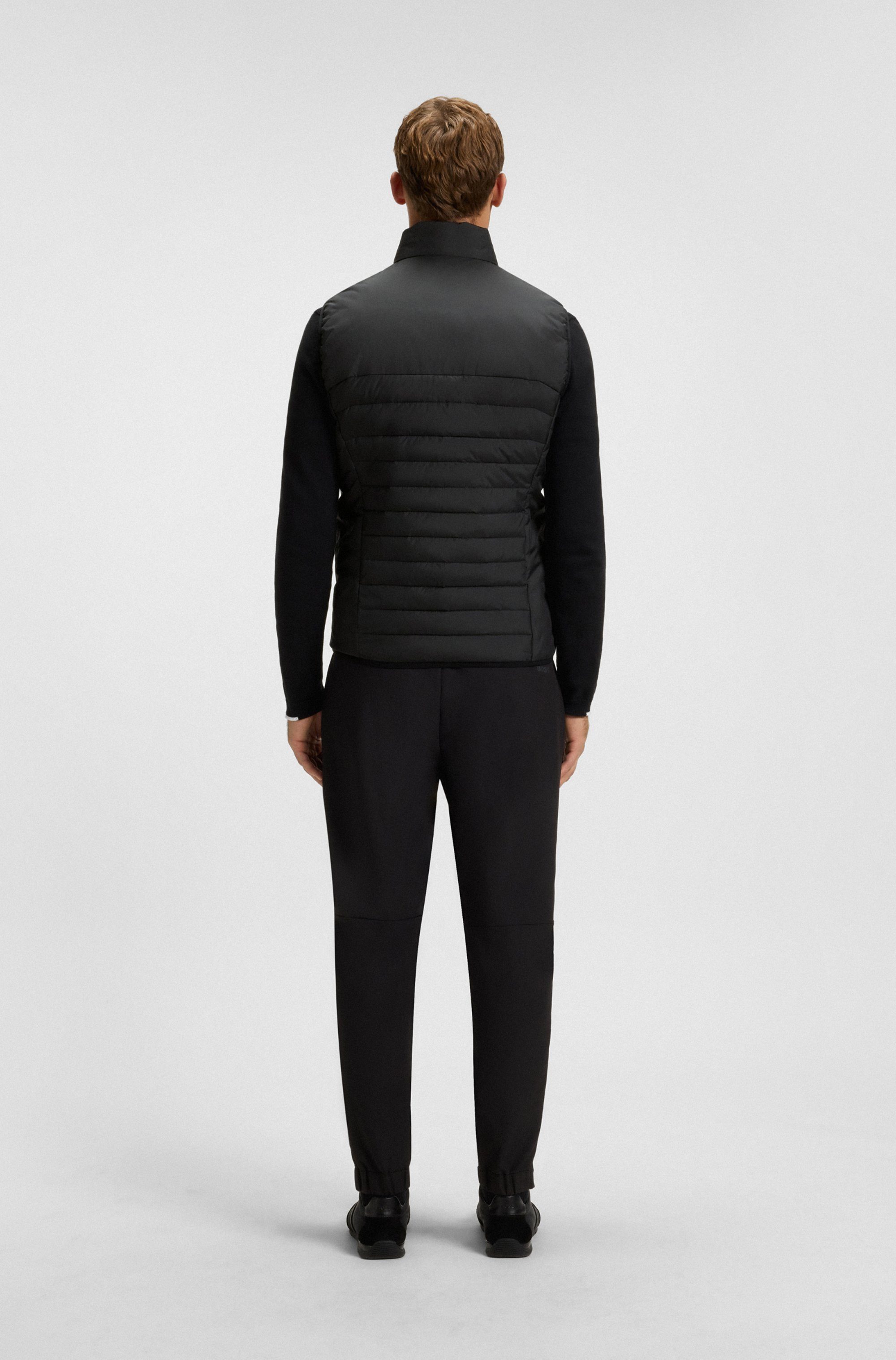 BOSS GREEN Bodywarmer V Urbanex Vest met zachte stretch-inzetten en reflecterende details