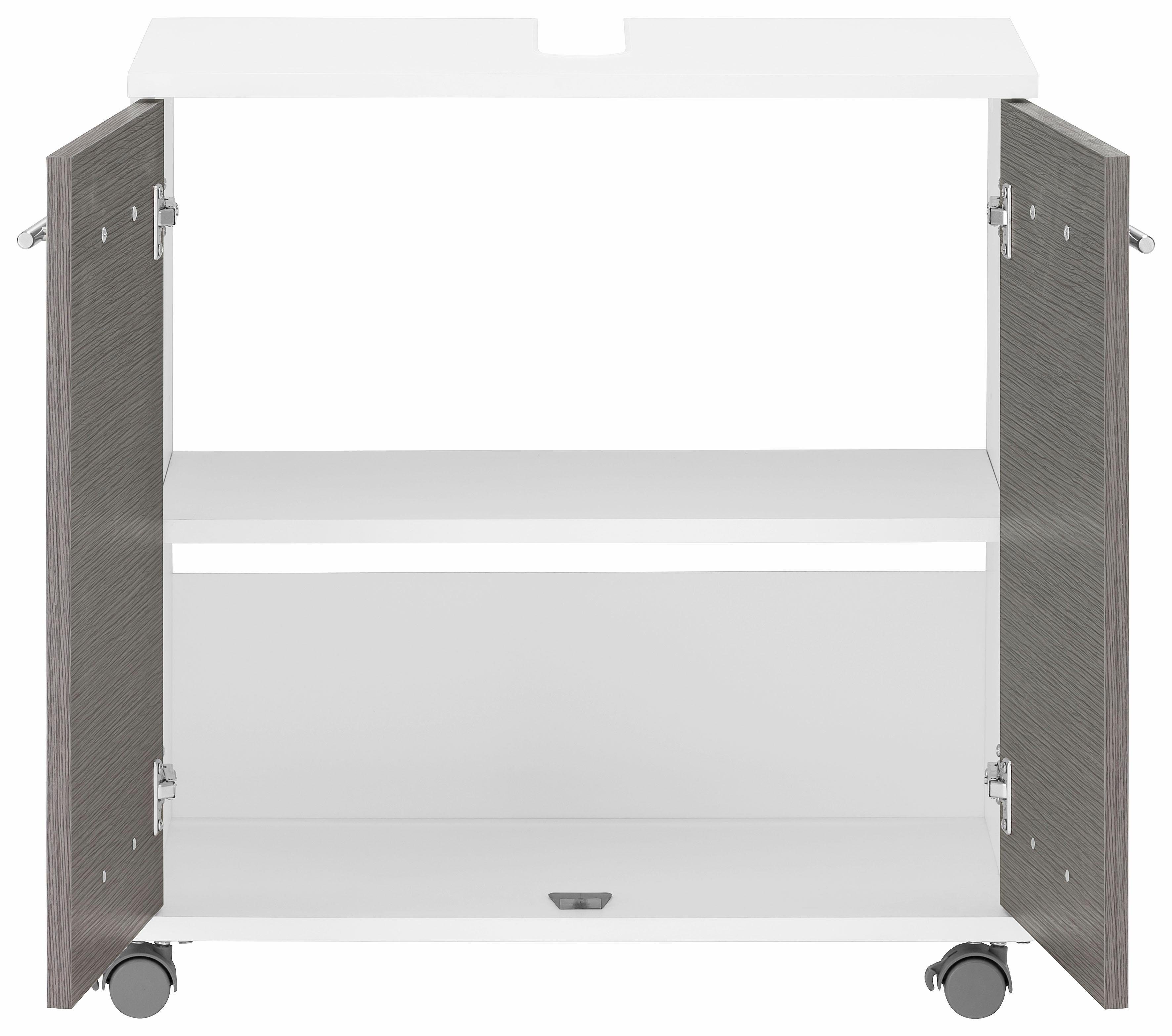 welltime Wastafelonderkast Emmi, breedte 59 cm Siphonaansluiting, metalen beslag
