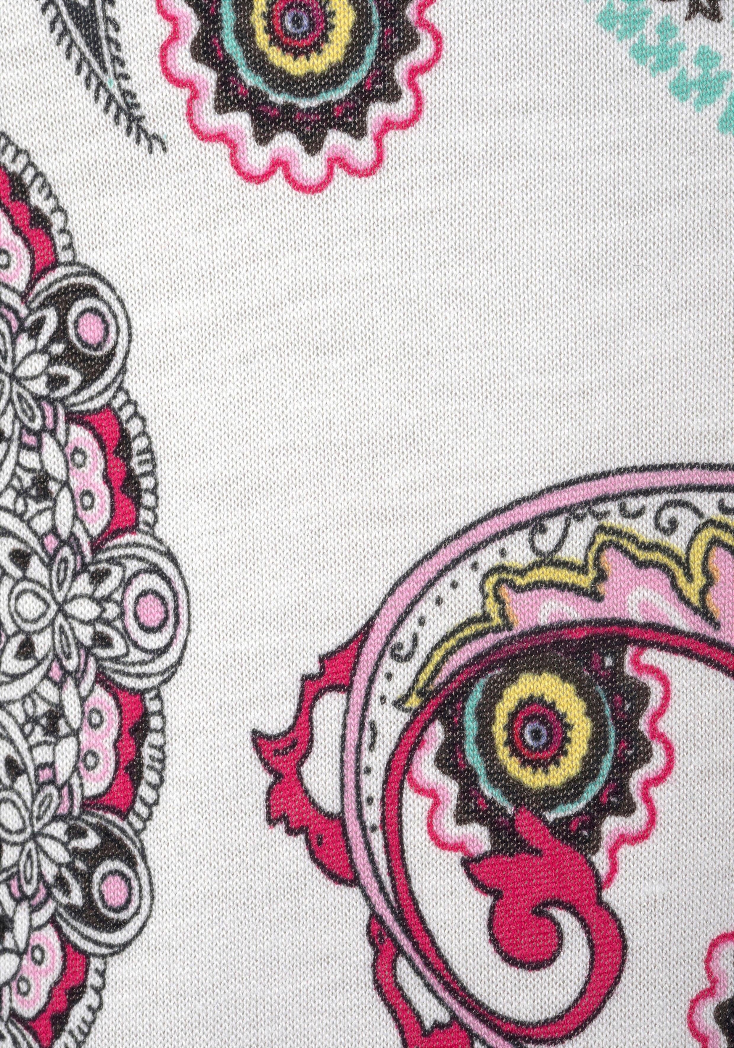 Beachtime Strandjurk met paisley motief in loose fit, mini jurk, zomerjurk