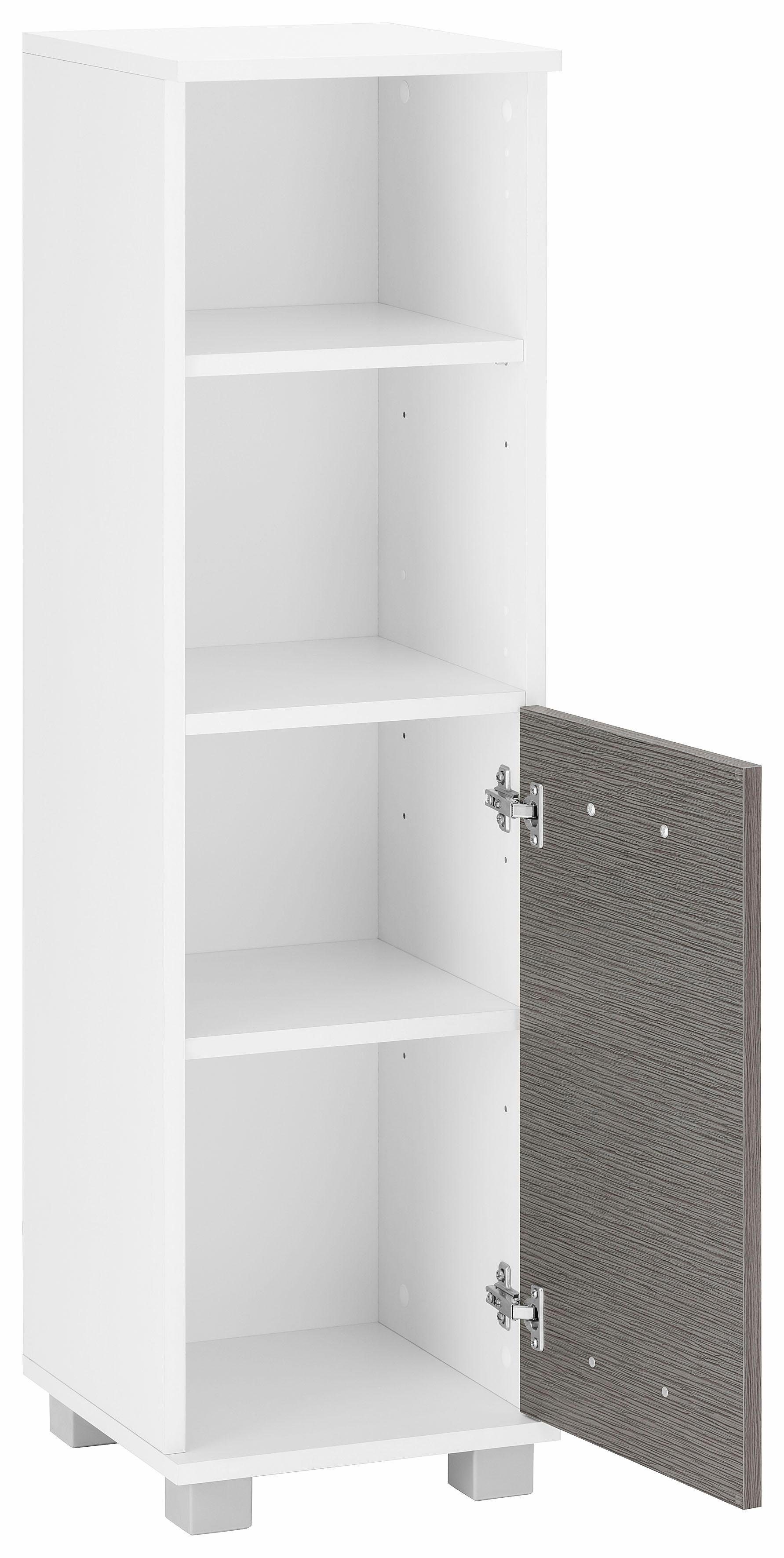 Schildmeyer Halfhoge kast Emmi in verschillende kleuren Hoogte 110,5 cm, metalen greep, met 2 praktische open vakken