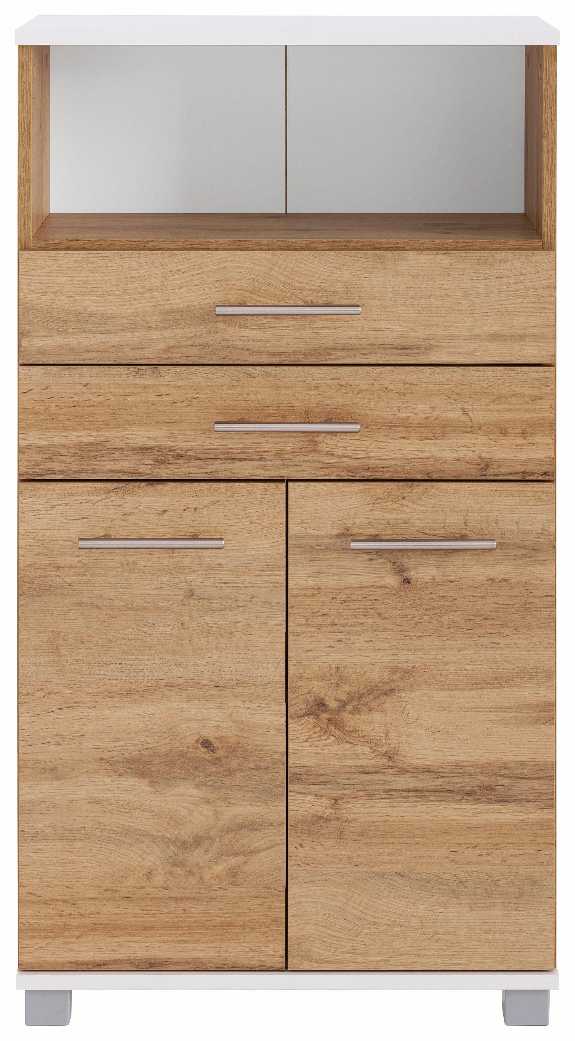 welltime Halfhoge kast Emmi, breedte 59 cm 2 deuren, metalen beslag