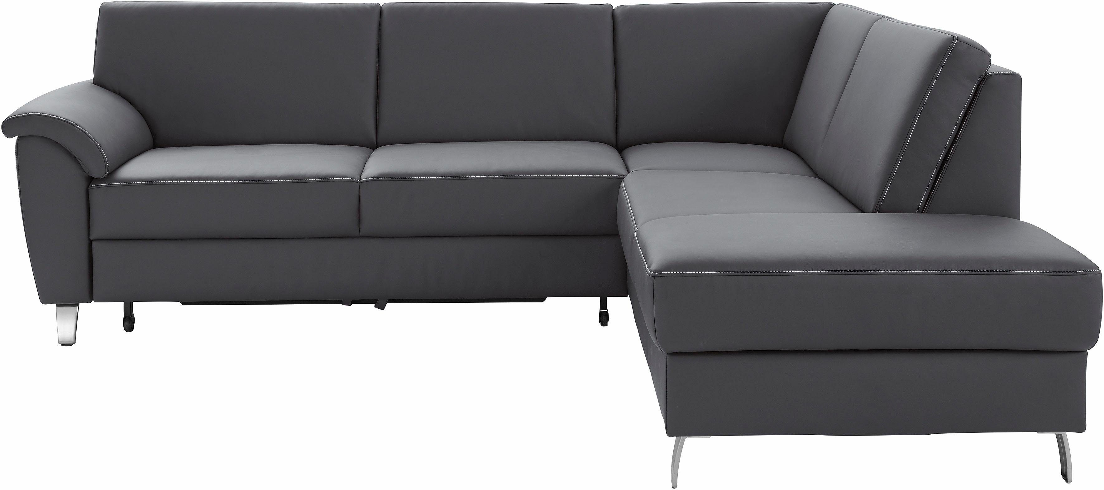 sit&more Hoekbank Texel L-vorm met binnenvering, naar keuze met slaapfunctie en bedkist