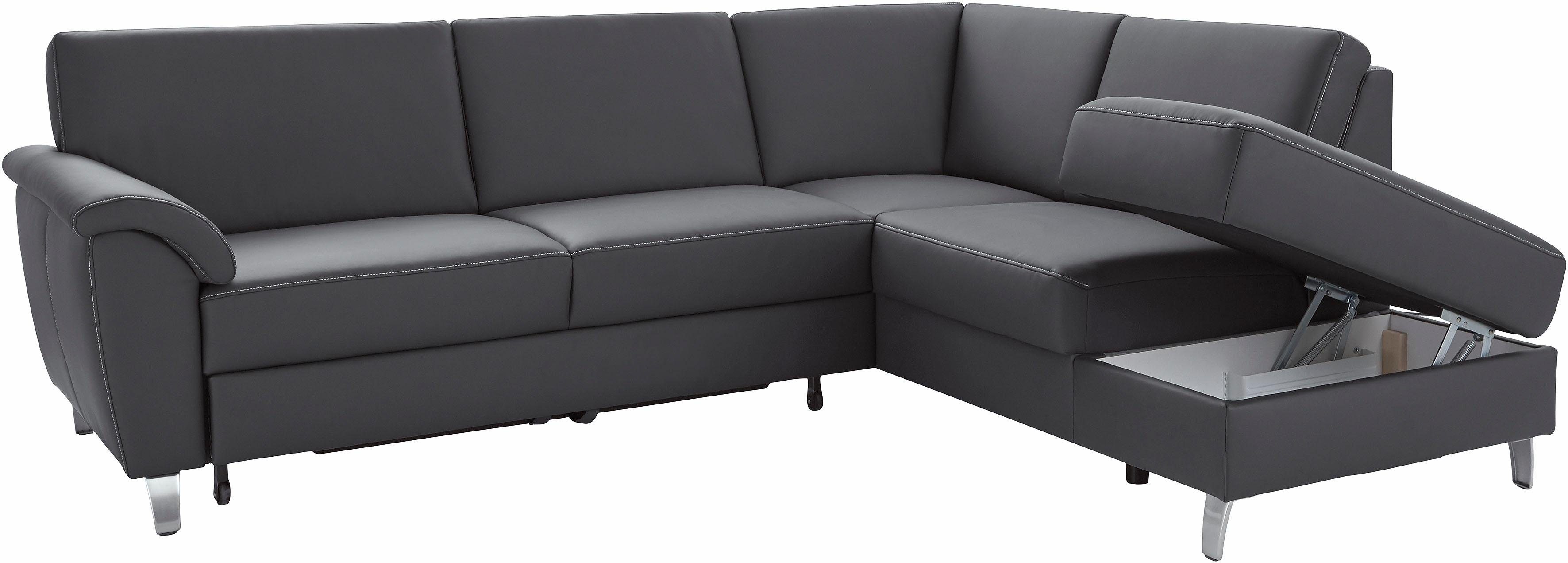 sit&more Hoekbank Texel L-vorm met binnenvering, naar keuze met slaapfunctie en bedkist