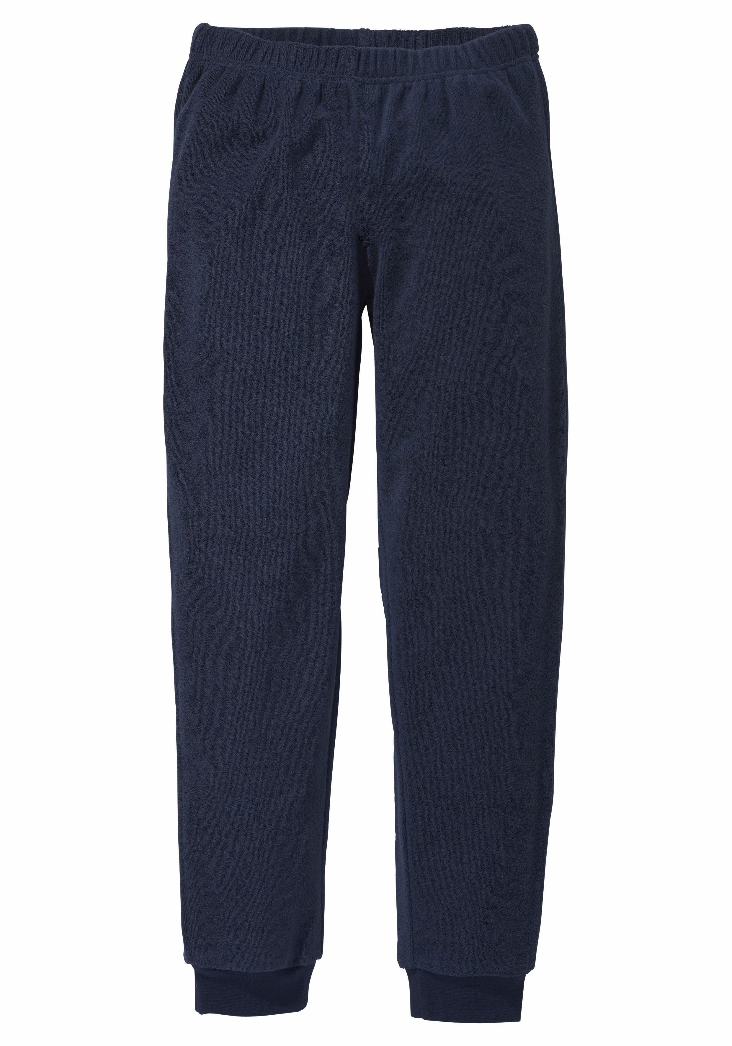 AUTHENTIC LE JOGGER Pyjama Pyjama van frotté, met boorden (2-delig, 1 stuk)