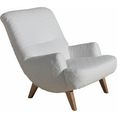 max winzer loungestoel borano met decoratief stiksel wit